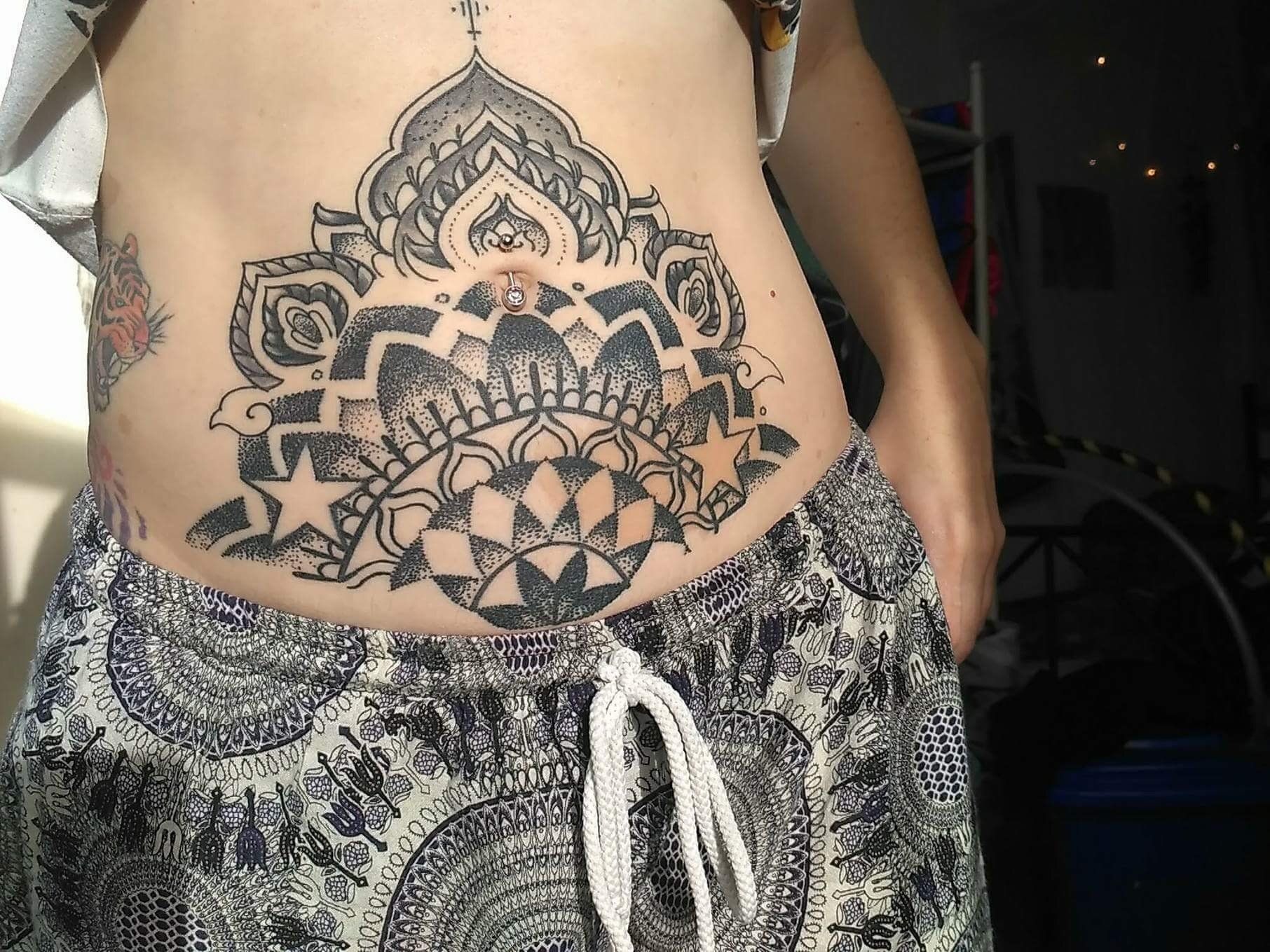 Geometric Tattoo by Amber Strange at Black Gold Tattoo Co in Edmonton Alberta Canada