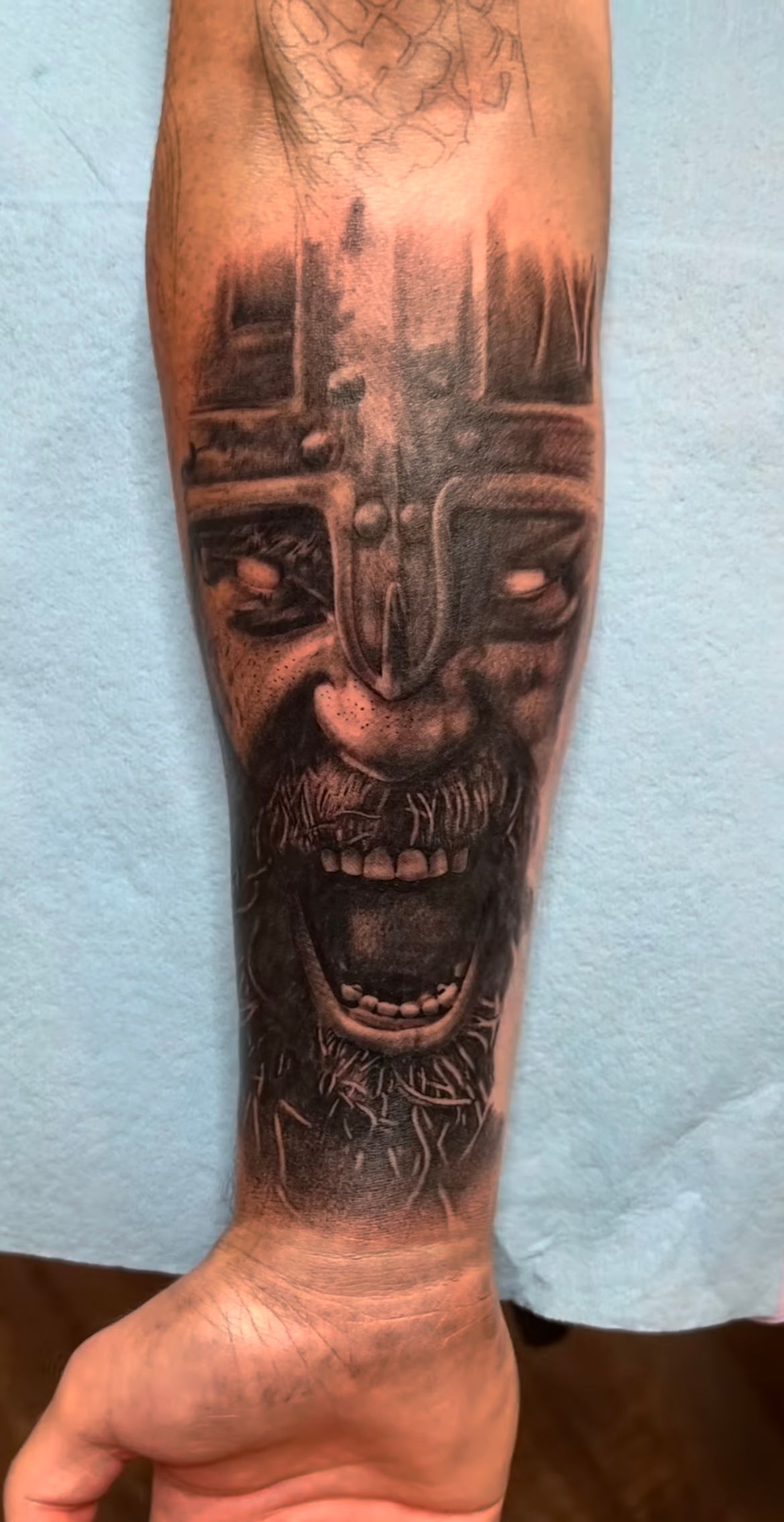Viking Tattoo by Alan Coates at Silver Ghost Tattoo in Edmonton Alberta Canada