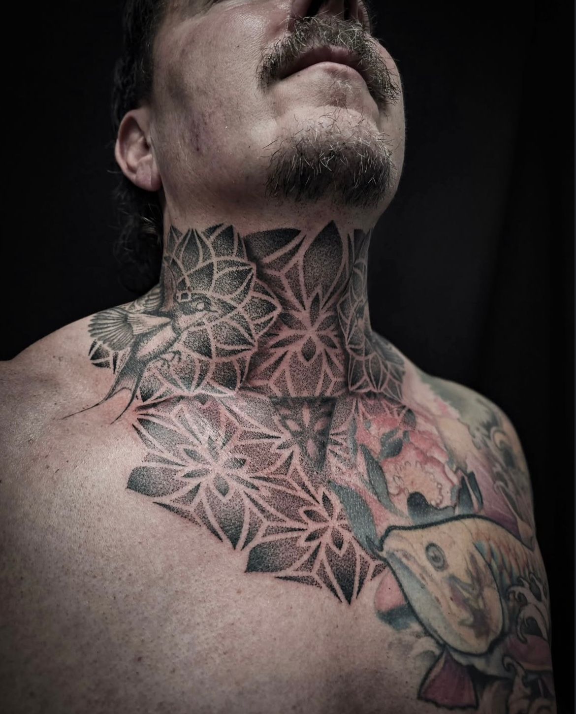 Geometric Dotwork Tattoo by Alex Arnautov at Black Gold Tattoo Co in Edmonton Alberta Canada