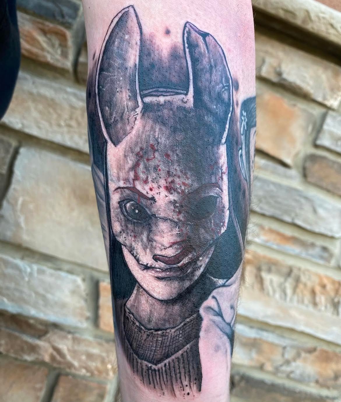 Dead By Daylight Tattoo by Chris Labrenz at Black Gold Tattoo Co in Edmonton Alberta Canada
