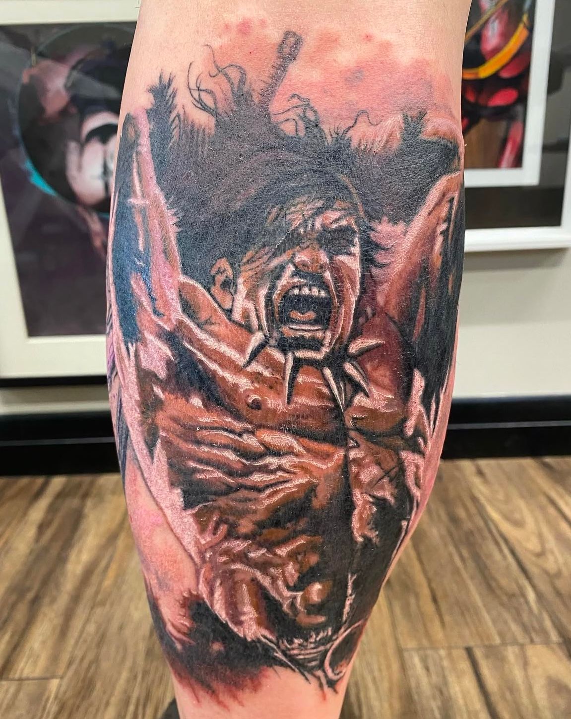 Conan the Barbarian Tattoo by Chris Labrenz at Black Gold Tattoo Co in Edmonton Alberta Canada