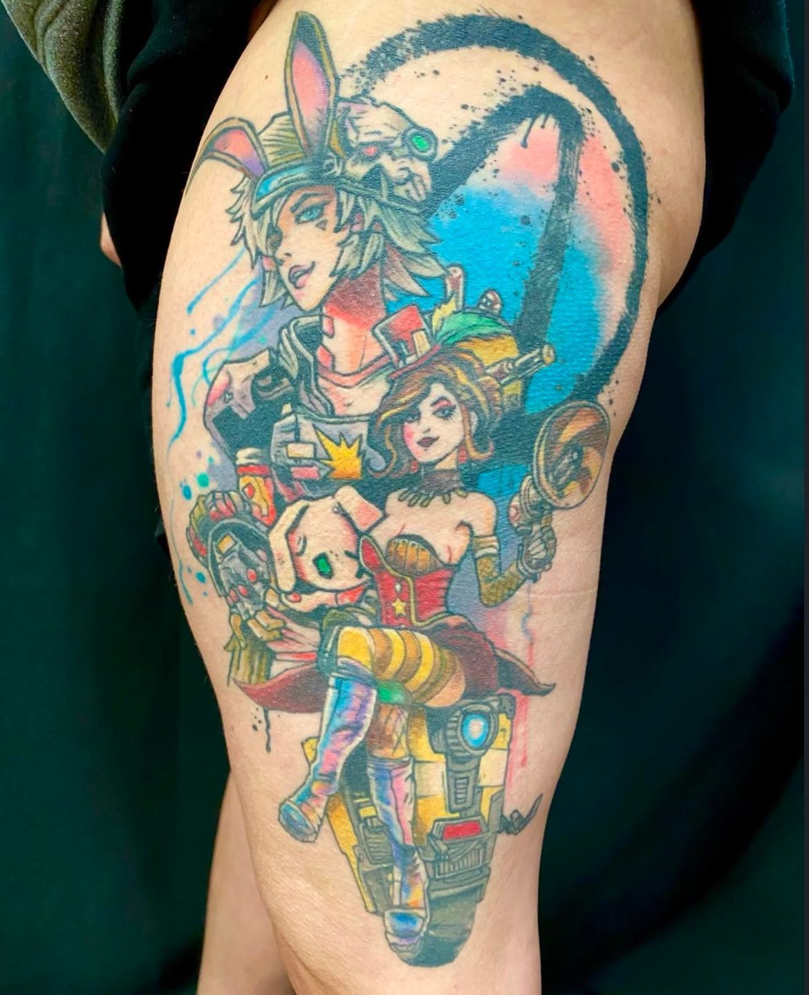 Borderlands Tattoo by Chris Labrenz at Black Gold Tattoo Co in Edmonton Alberta Canada