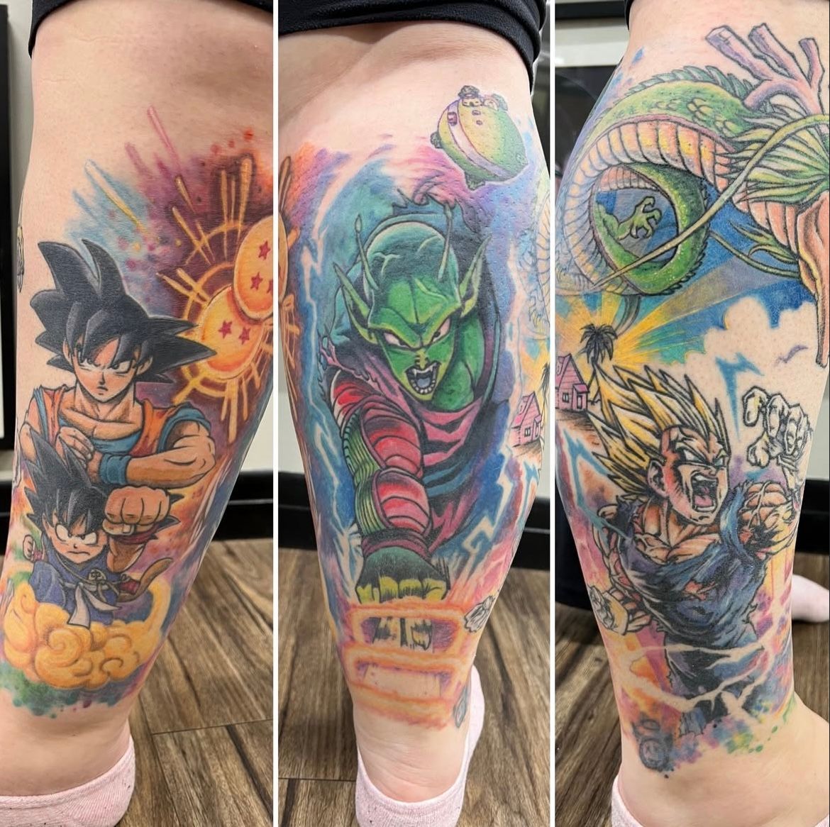 Dragonball Tattoo by Chris Labrenz at Black Gold Tattoo Co in Edmonton Alberta Canada