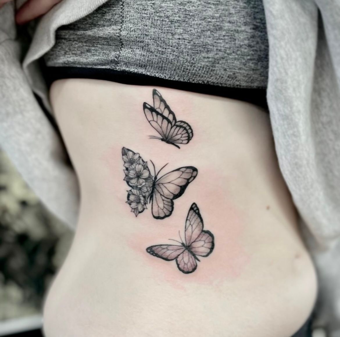 Butterfly Tattoo by Jess Alther at Black Gold Tattoo Co in Edmonton Alberta Canada