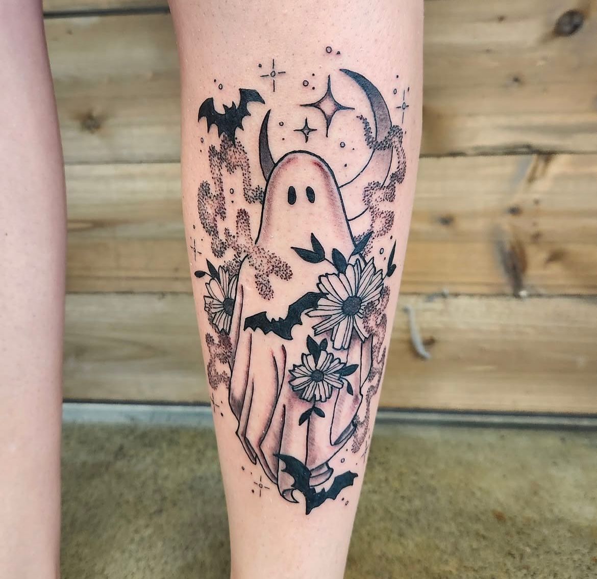 Halloween Tattoo by Sheila Anderson at Crimson Empire Tattoo in Edmonton Alberta Canada
