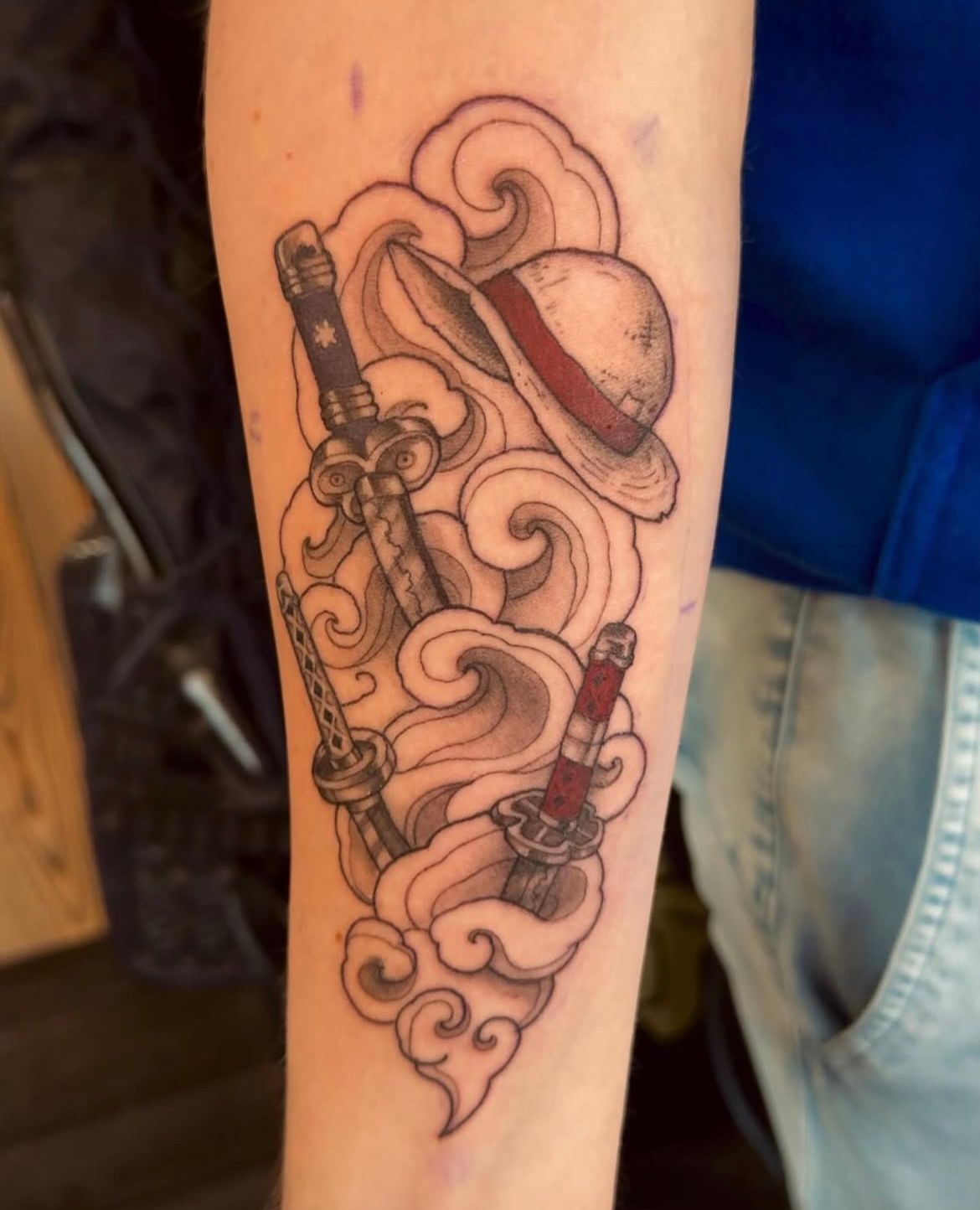 One Piece Tattoo by Vinny Nguyen at Crimson Empire Tattoo in Edmonton Alberta Canada