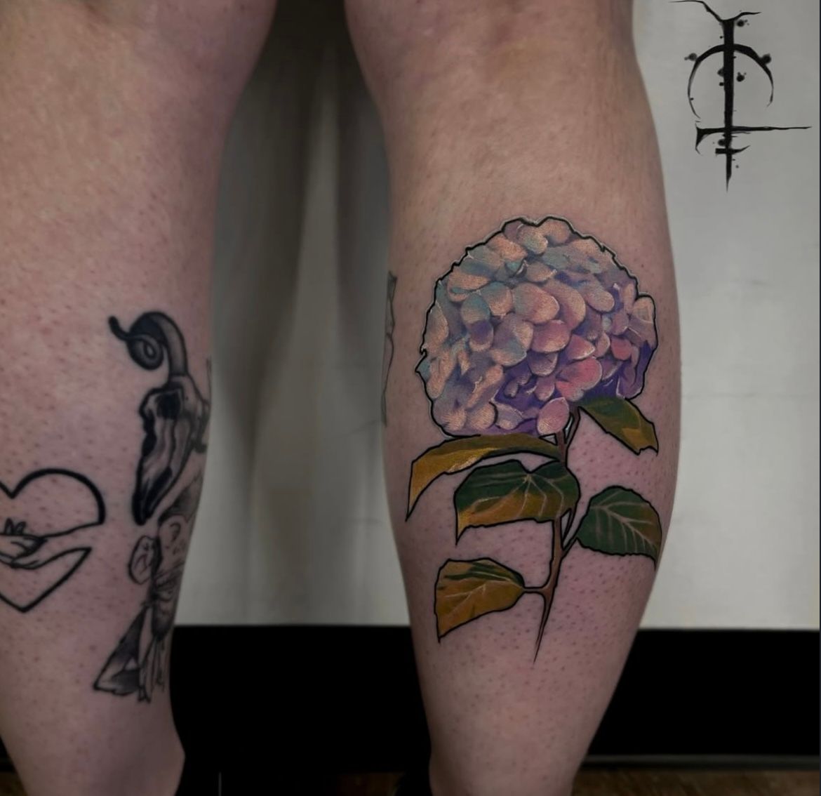 Floral Tattoo by Val at Silver Ghost Tattoo in Edmonton Alberta Canada