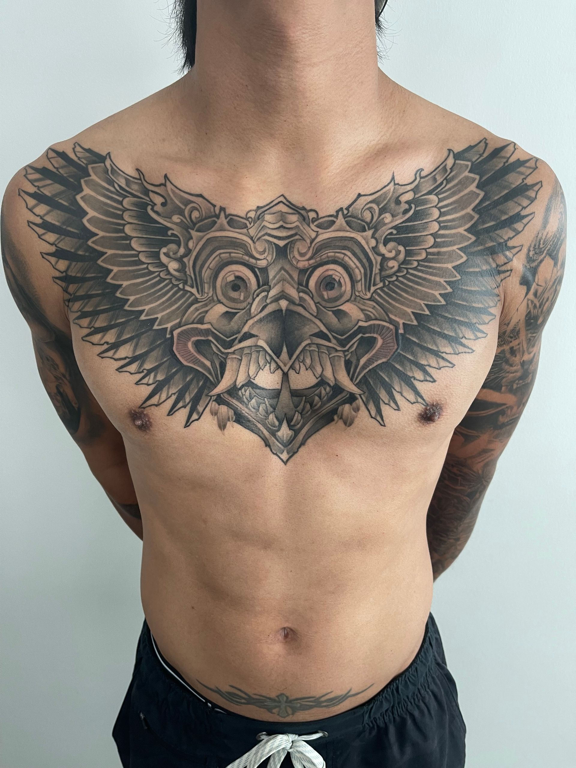 Garuda Tattoo by Brain Dangerfield at Black Gold Tattoo Co in Edmonton Alberta Canada