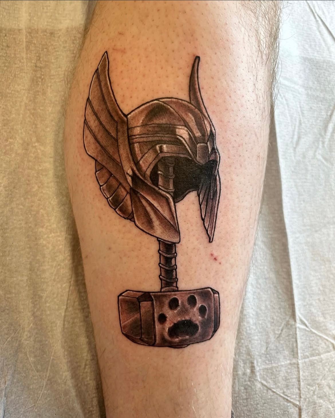 Thor Tattoo by Chad Lavers at Crimson Empire Tattoo in Edmonton Alberta Canada