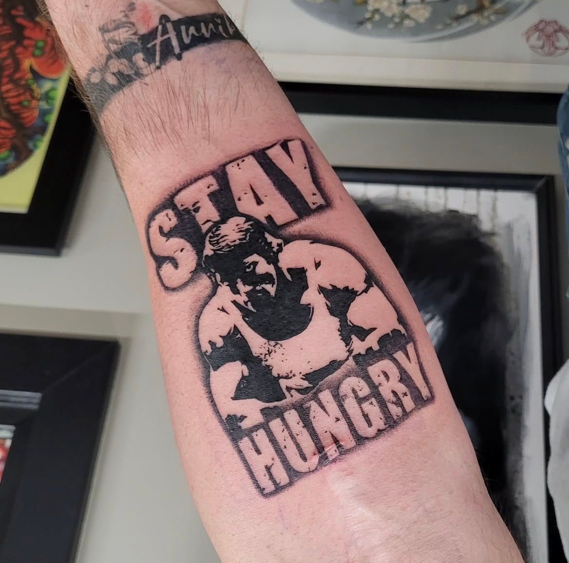 Arnold Schwarzenegger Tattoo by Ian Wang at Black Gold Tattoo Co in Edmonton Alberta Canada