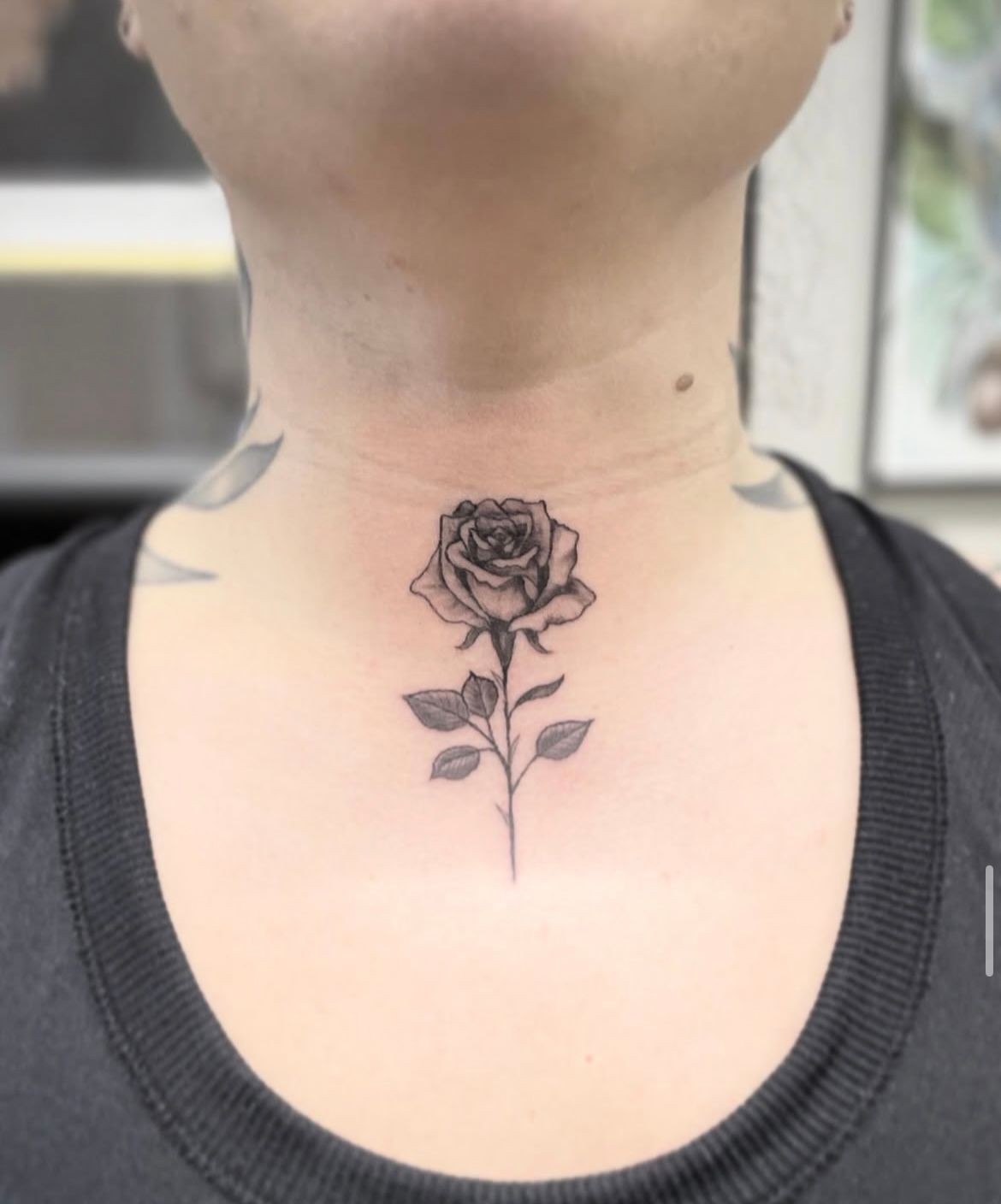 Rose Tattoo by Jess Alther at Black Gold Tattoo Co in Edmonton Alberta Canada