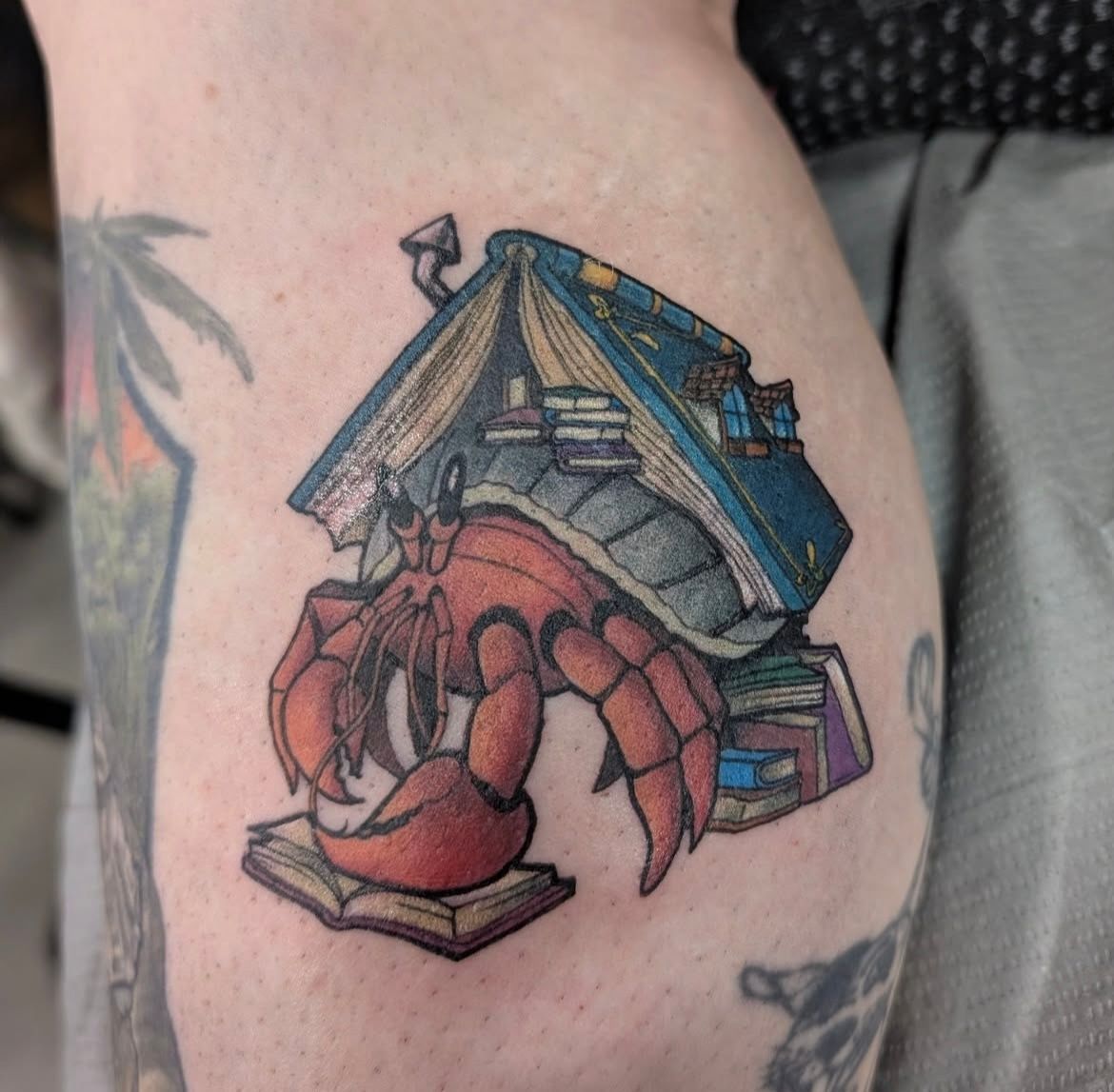 Book Hermit Crab Tattoo by Kevin Sherritt at Black Gold Tattoo Co in Edmonton Alberta Canada