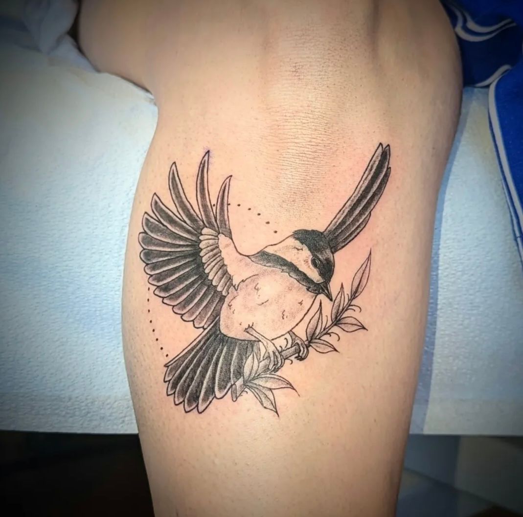Bird Tattoo by Samantha Hnatiw at Crimson Empire Tattoo in Edmonton Alberta Canada
