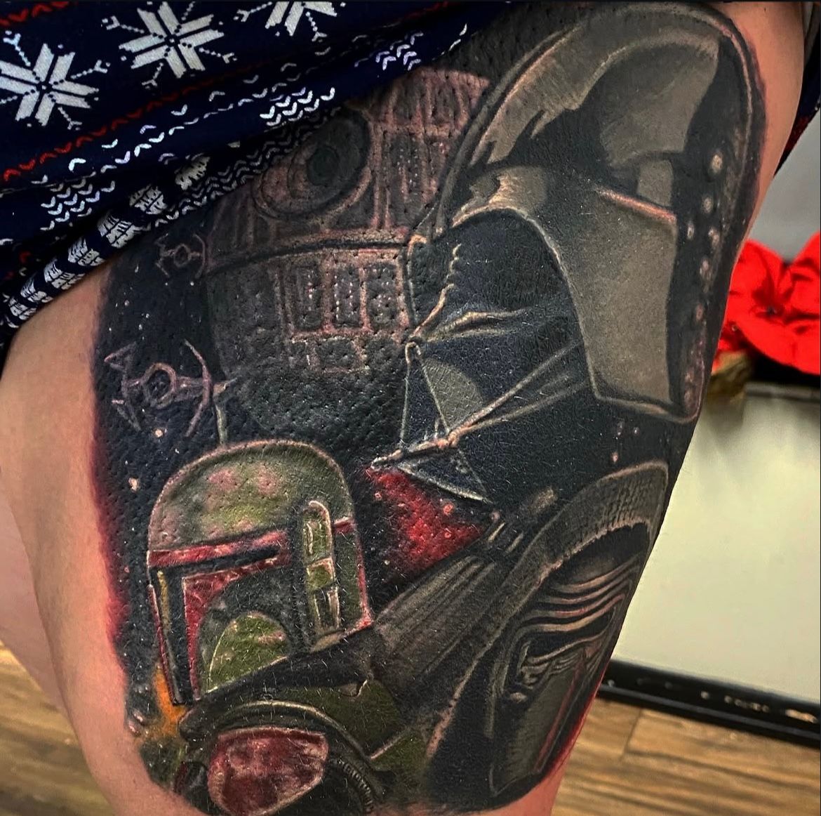Star Wars Tattoo by Steve Hayes at Black Gold Tattoo Co in Edmonton Alberta Canada