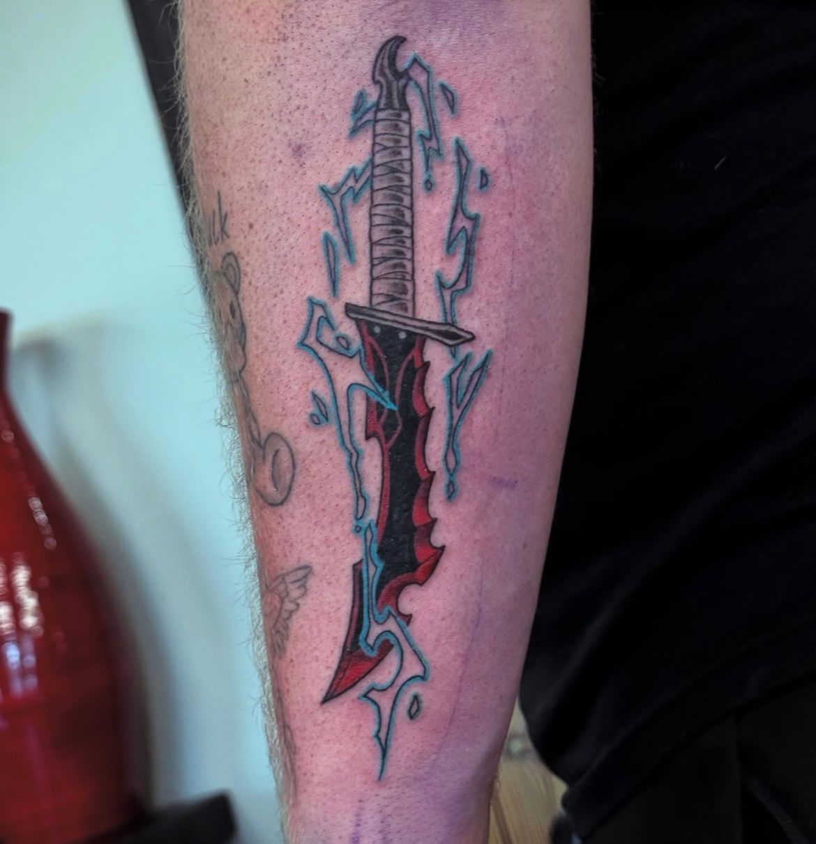 Solo Leveling Dagger Tattoo by Vinny Nguyen at Crimson Empire Tattoo in Edmonton Alberta Canada