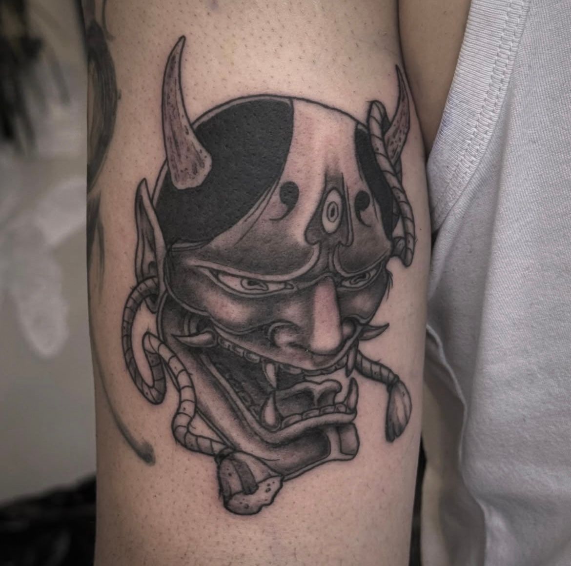 Hannya Tattoo by Vinny Nguyen at Crimson Empire Tattoo in Edmonton Alberta Canada