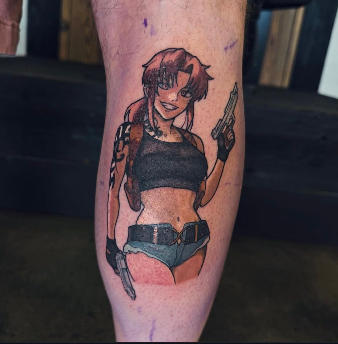 Revy Black Lagoon Tattoo by Vinny Nguyen at Crimson Empire Tattoo in Edmonton Alberta Canada