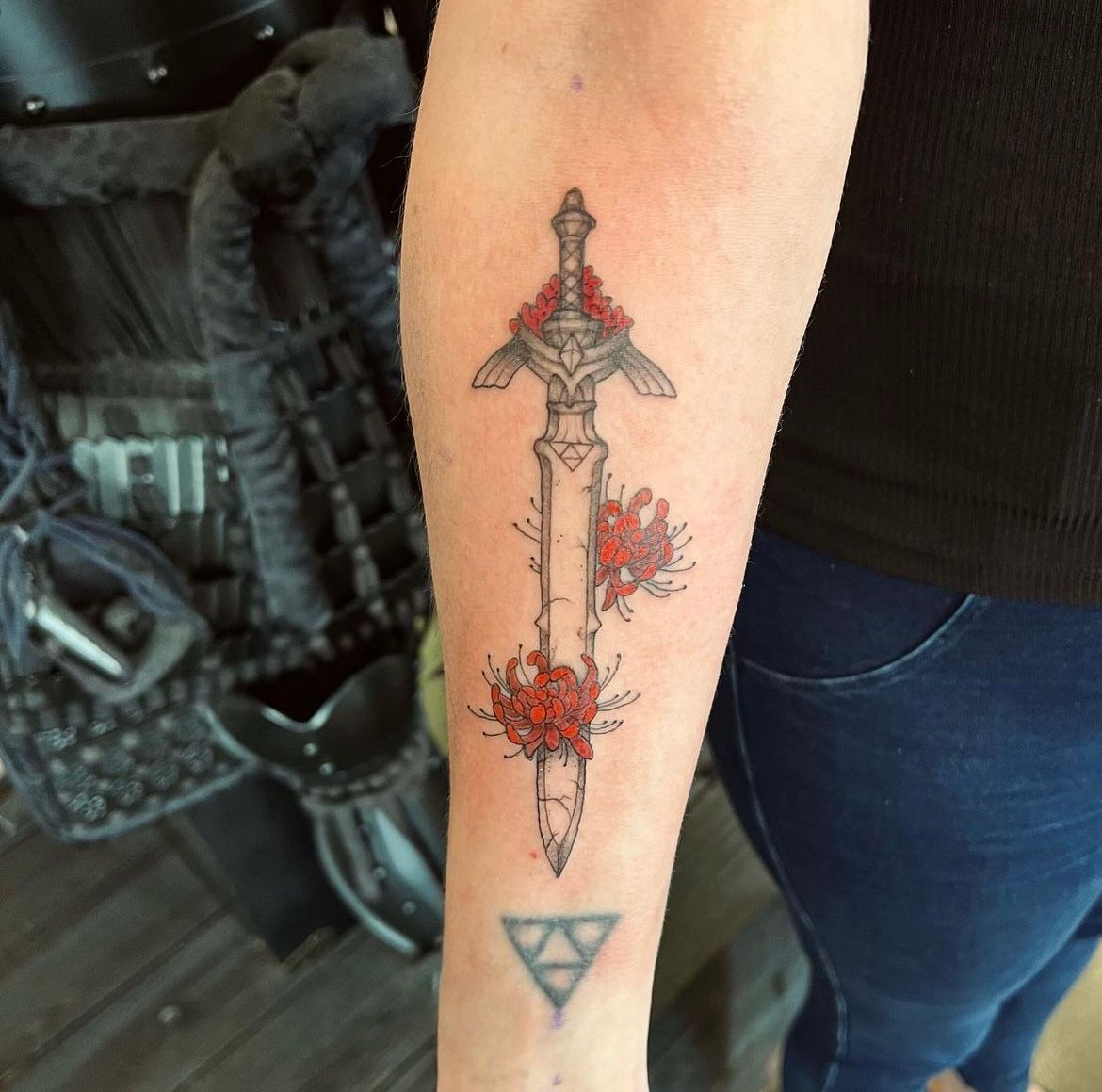 Master Sword Tattoo by Vinny Nguyen at Crimson Empire Tattoo in Edmonton Alberta Canada