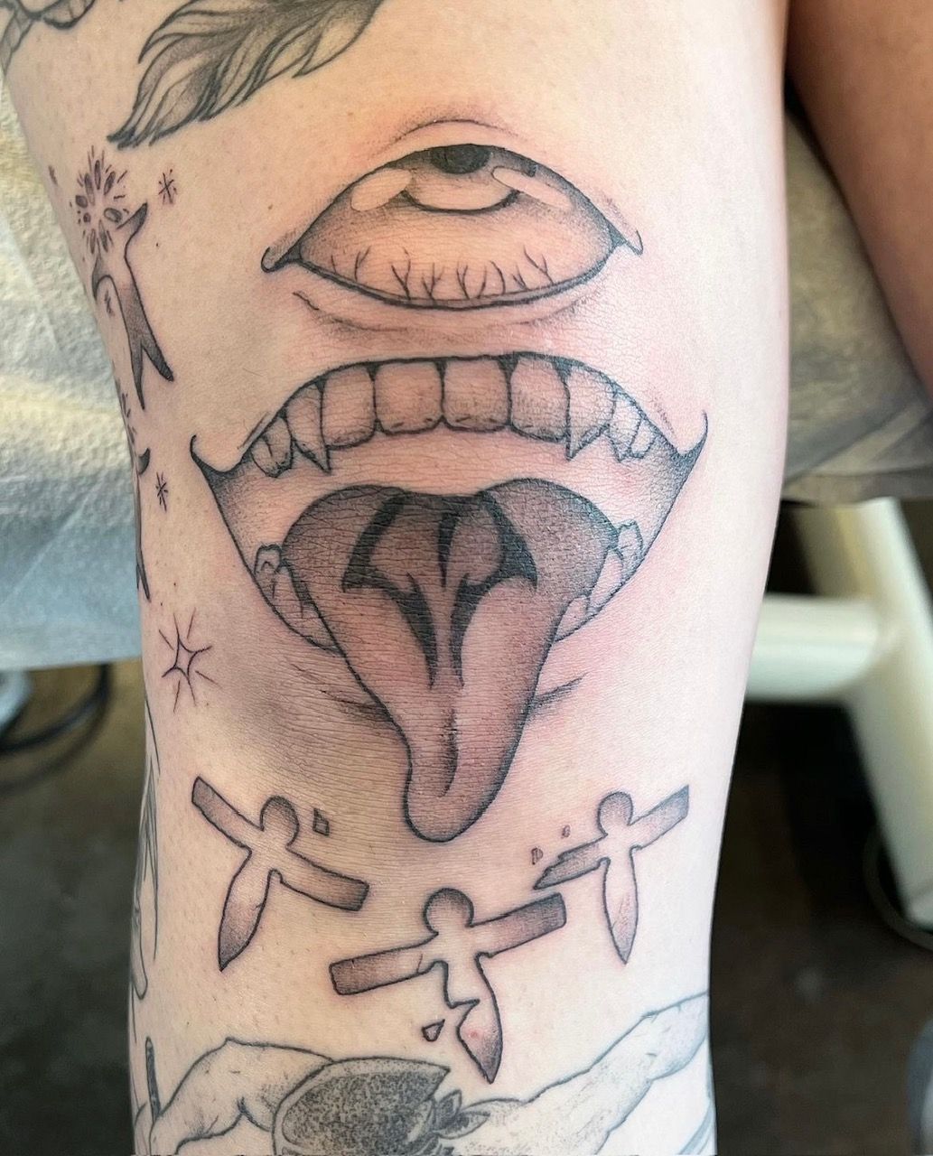 Sukuna Tattoo by Vanessa Spezowka at Crimson Empire Tattoo in Edmonton Alberta Canada