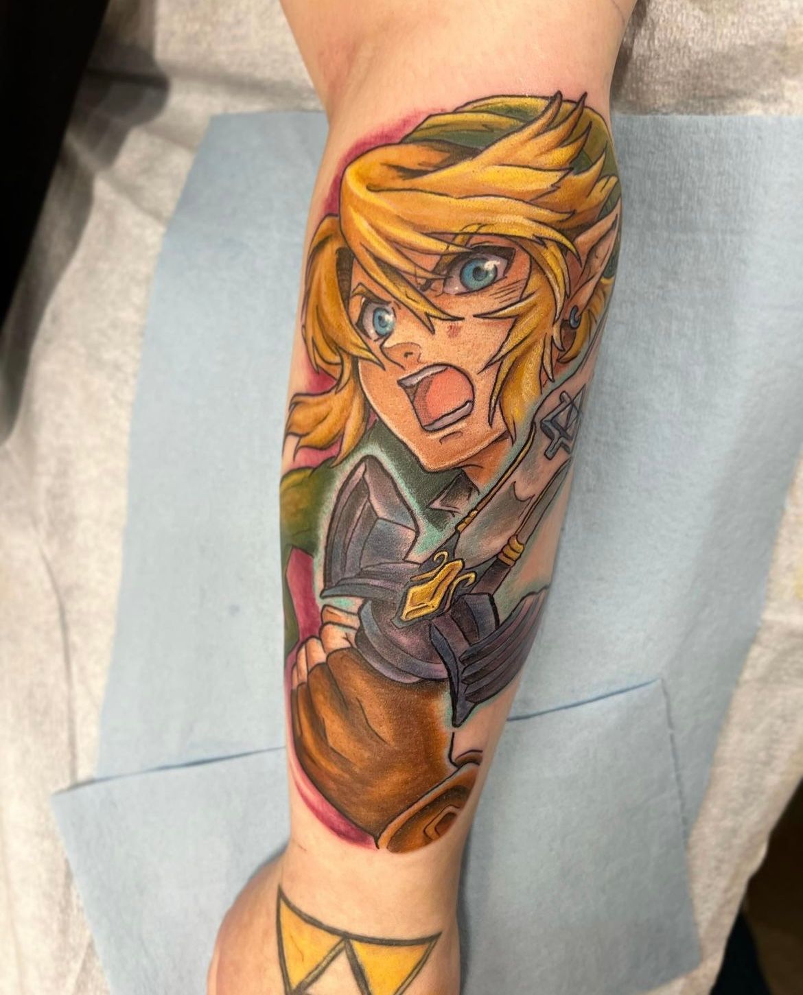 Link Tattoo by Vanessa Spezowka at Crimson Empire Tattoo in Edmonton Alberta Canada