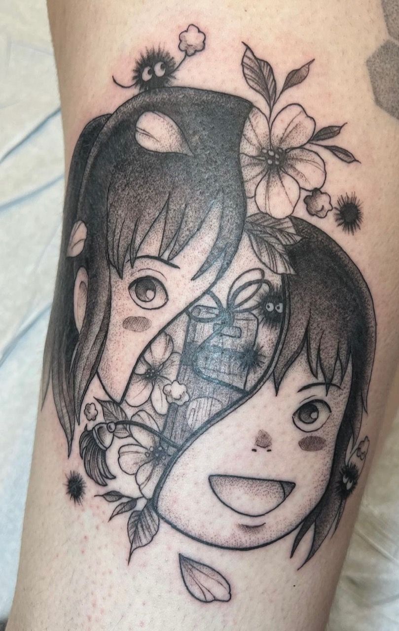 Chihiro Tattoo by Vanessa Spezowka at Crimson Empire Tattoo in Edmonton Alberta Canada