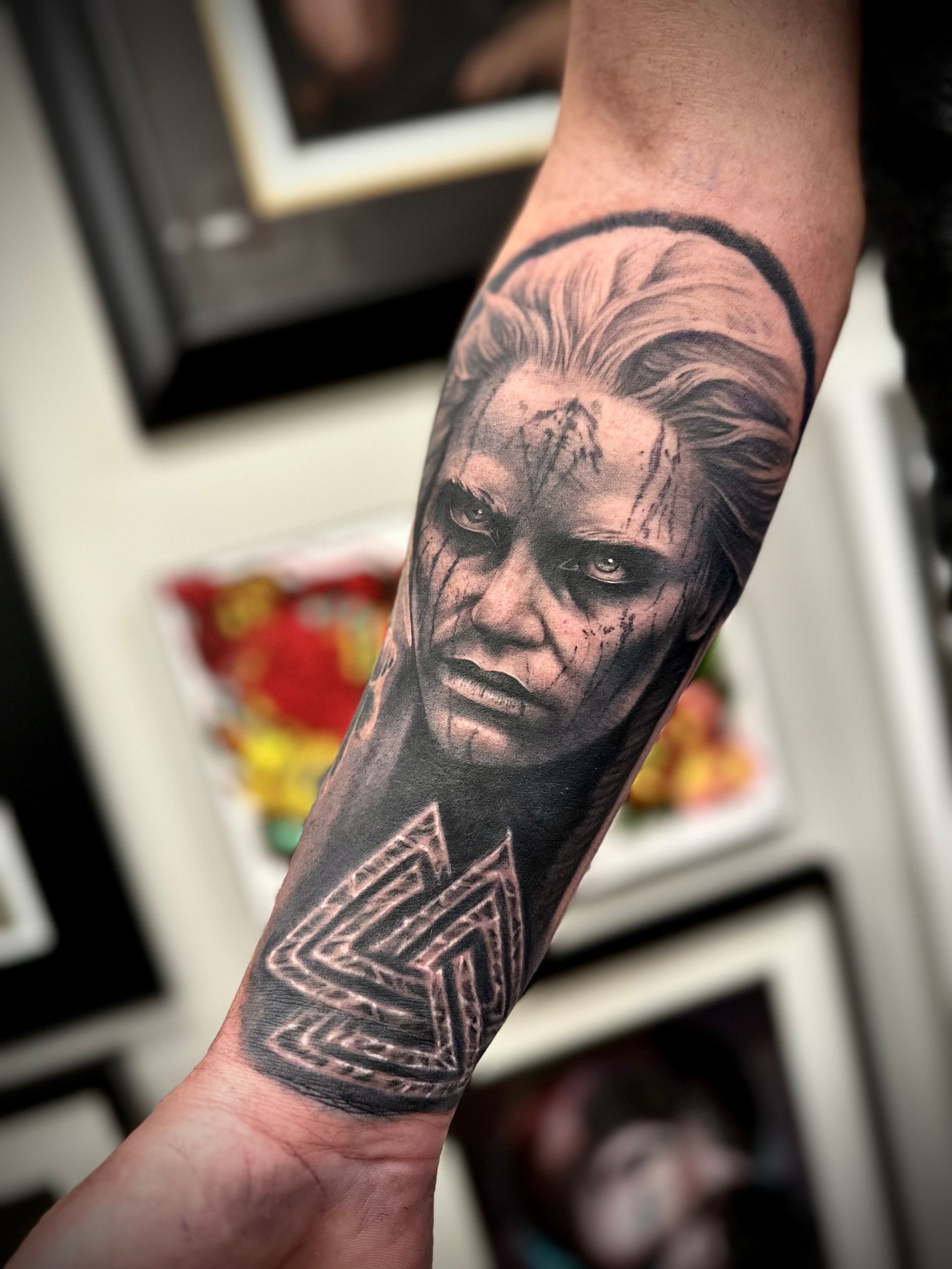 Valkyrie Tattoo by Jackson Sukhov at Black Gold Tattoo Co in Edmonton Alberta Canada