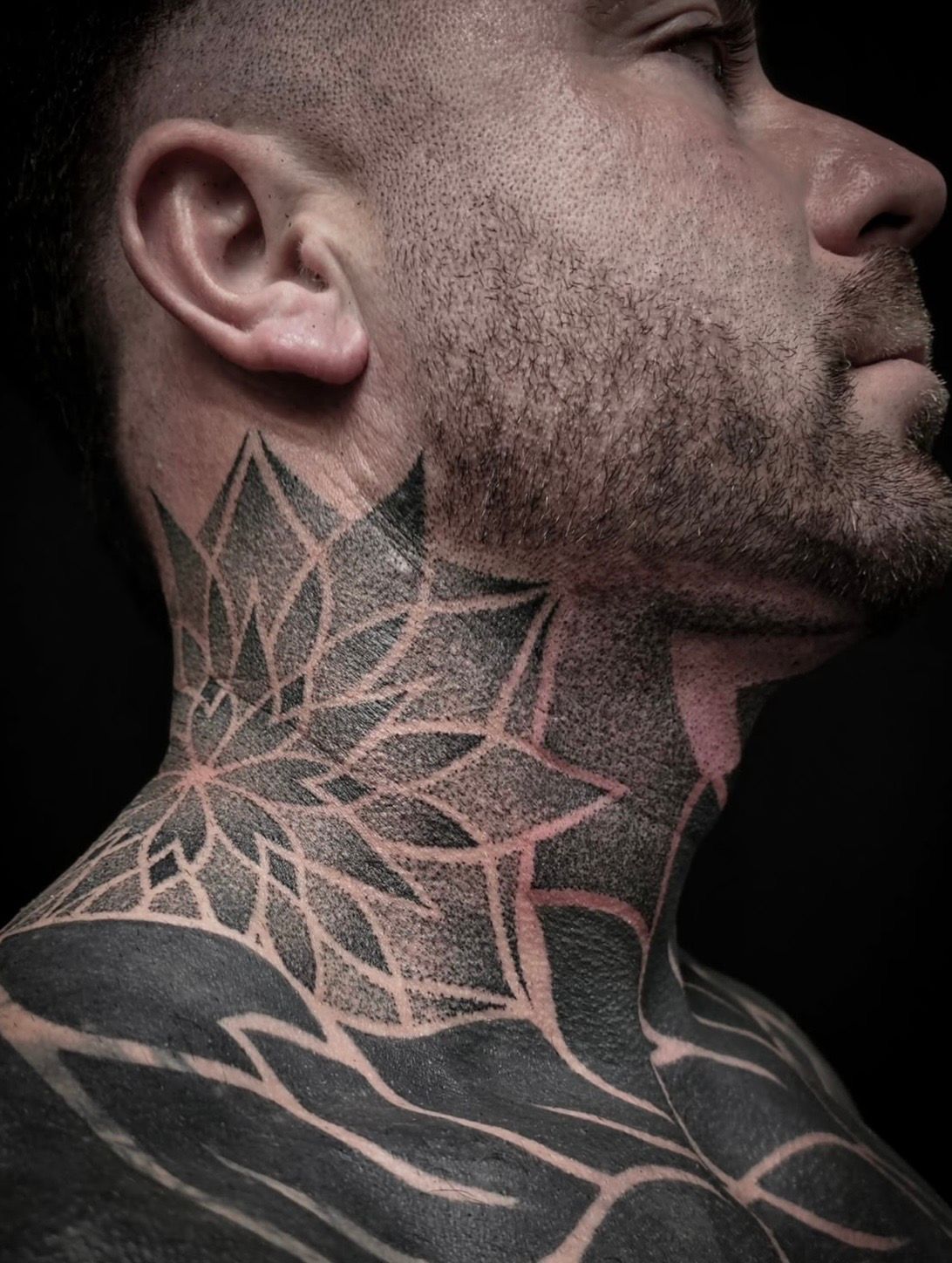 Dotwork Mandala Tattoo by Alex Arnautov at Black Gold Tattoo Co in Edmonton Alberta Canada