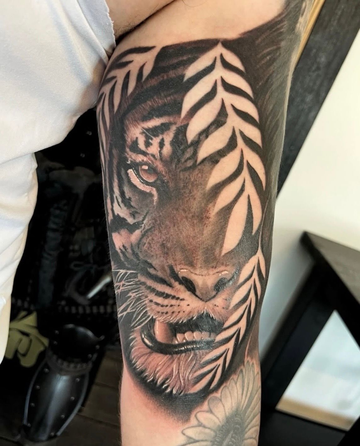 Tiger Tattoo by Chad Lavers at Crimson Empire Tattoo in Edmonton Alberta Canada