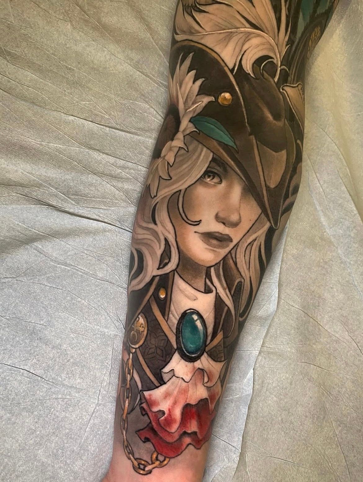 Bloodborne Tattoo by Sasha Day at Crimson Empire Tattoo in Edmonton Alberta Canada