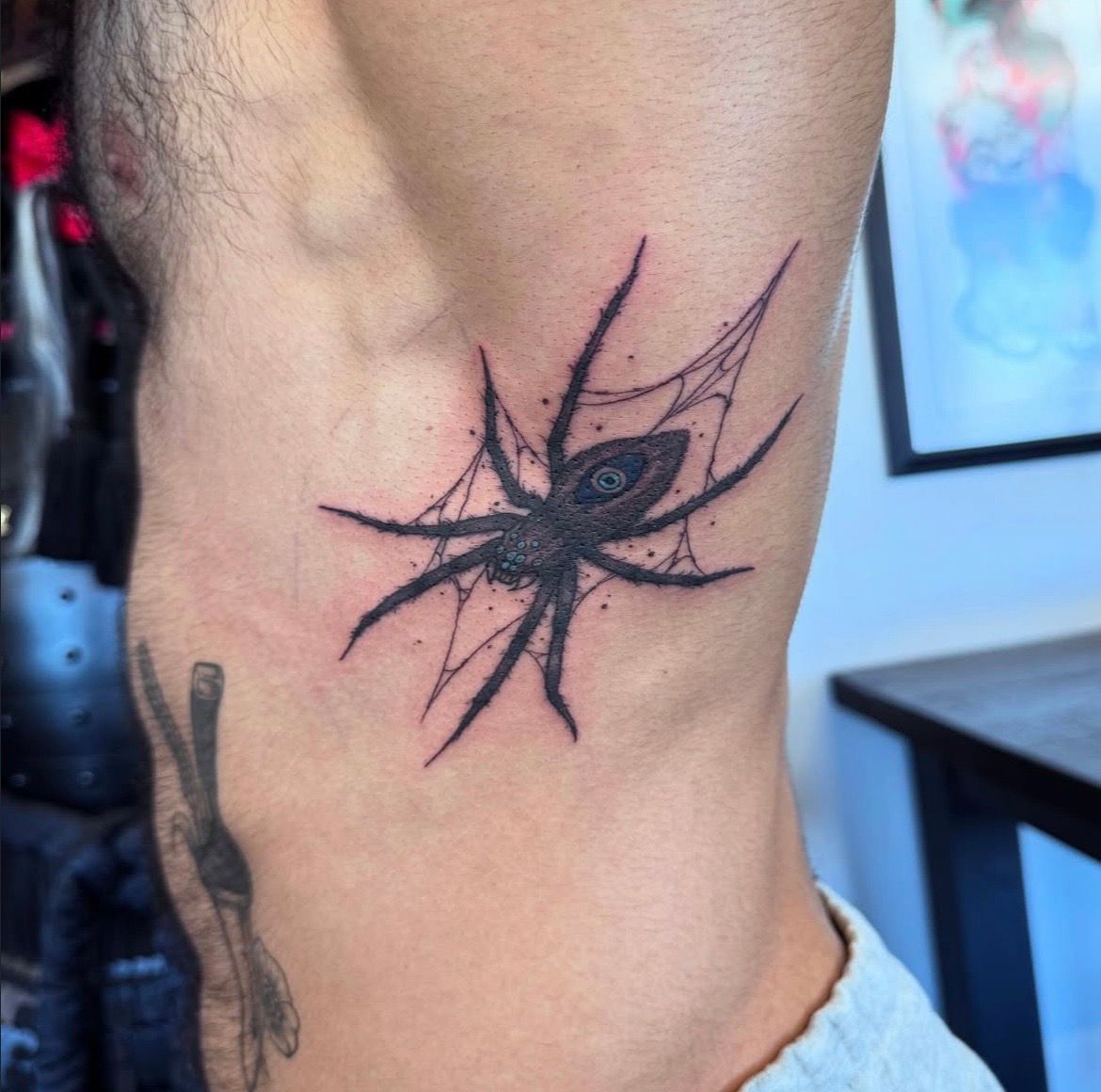 Spider Tattoo by Vinny Nguyen at Crimson Empire Tattoo in Edmonton Alberta Canada