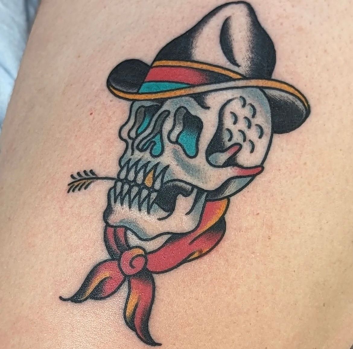 Cowboy Tattoo by Chris Benson at Silver Ghost Tattoo in Edmonton Alberta Canada