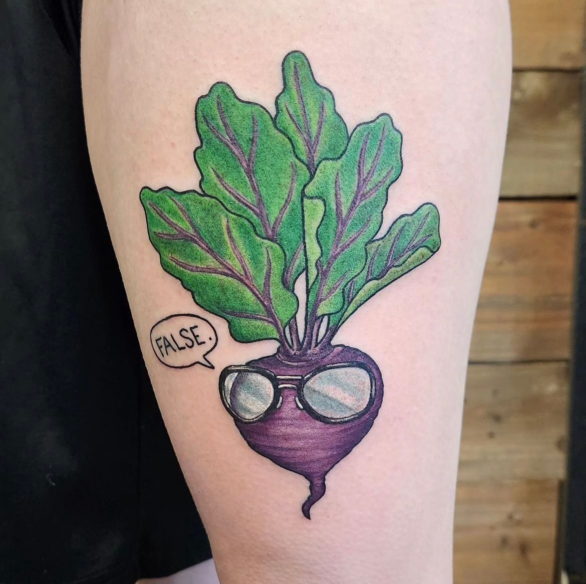 Beet Tattoo by Sheila Anderson at Crimson Empire Tattoo in Edmonton Alberta Canada