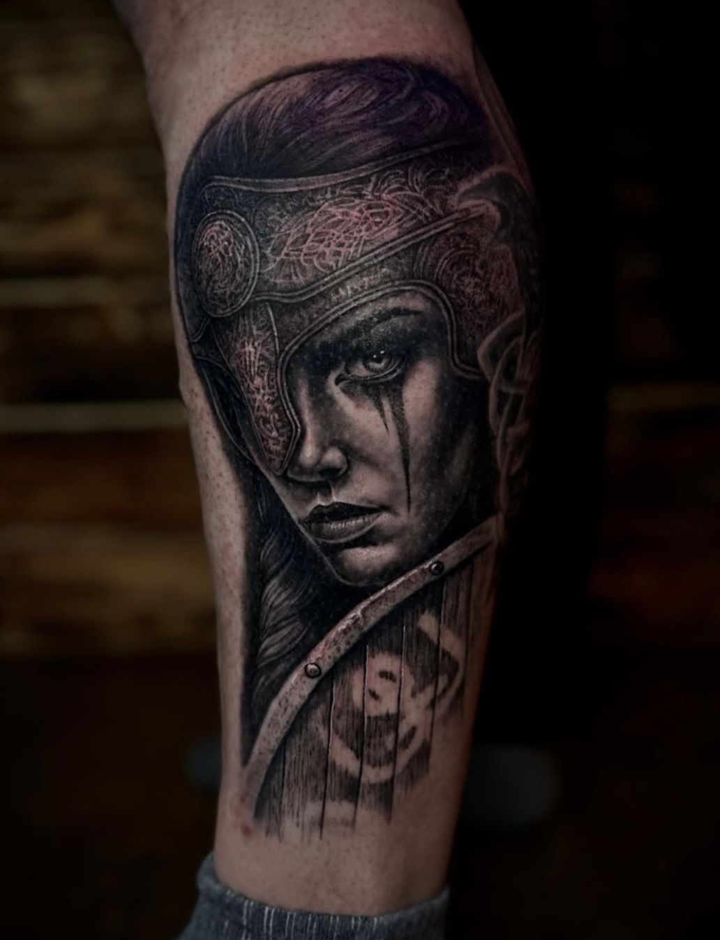 Valkyrie Tattoo by Jackson Sukhov at Black Gold Tattoo Co in Edmonton Alberta Canada