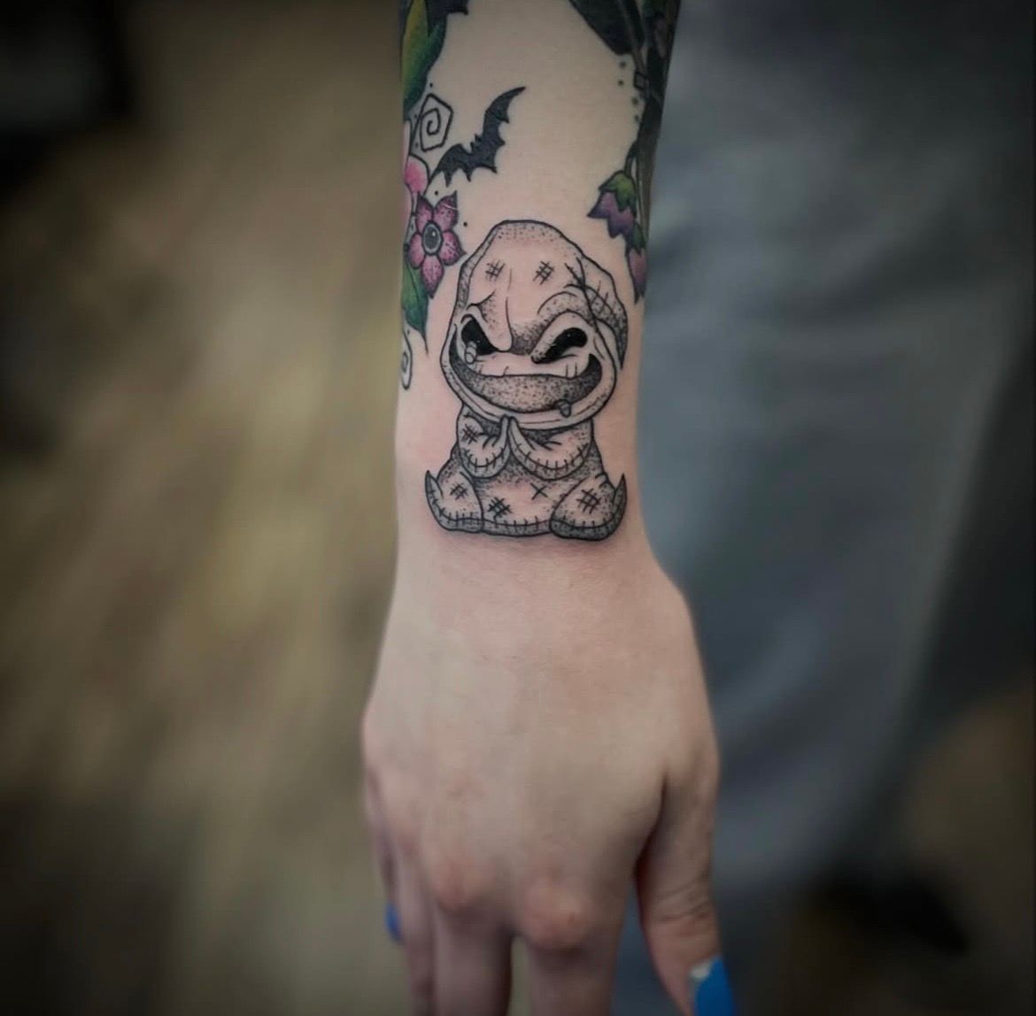 Oogie Boogie Tattoo by Jess Alther at Black Gold Tattoo Co in Edmonton Alberta Canada