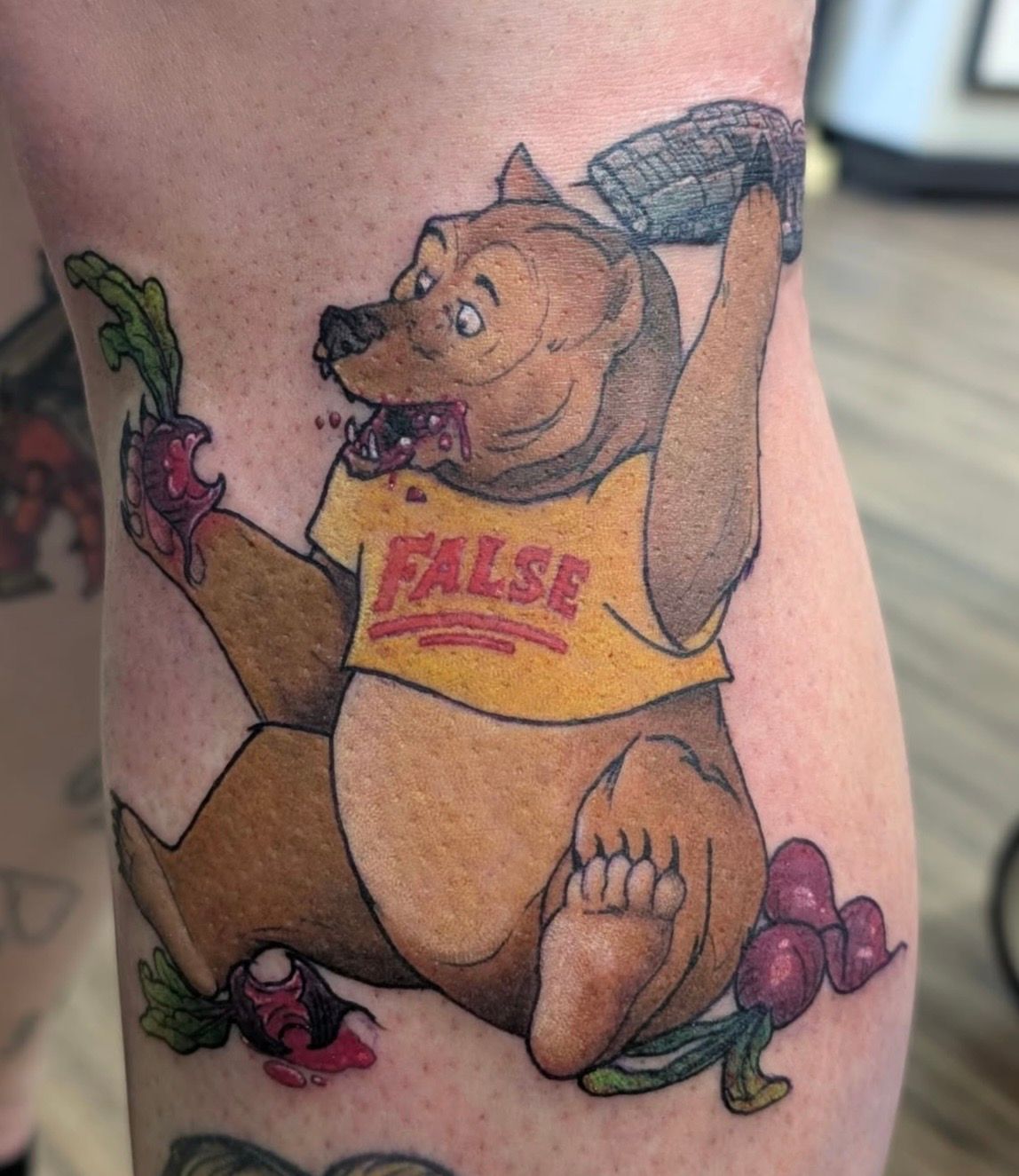 Bears, Beets, Battlestar Galactica Tattoo by Kevin Sherritt at Black Gold Tattoo Co in Edmonton Alberta Canada