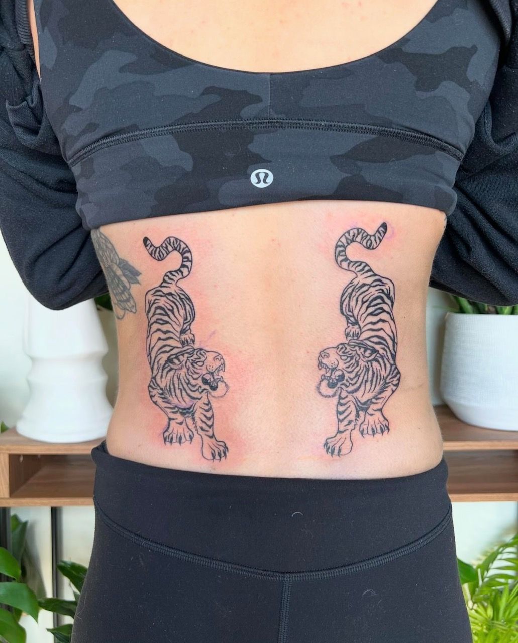 Tigers Tattoo by Adrienne Alexander at Silver Ghost Tattoo in Edmonton Alberta Canada