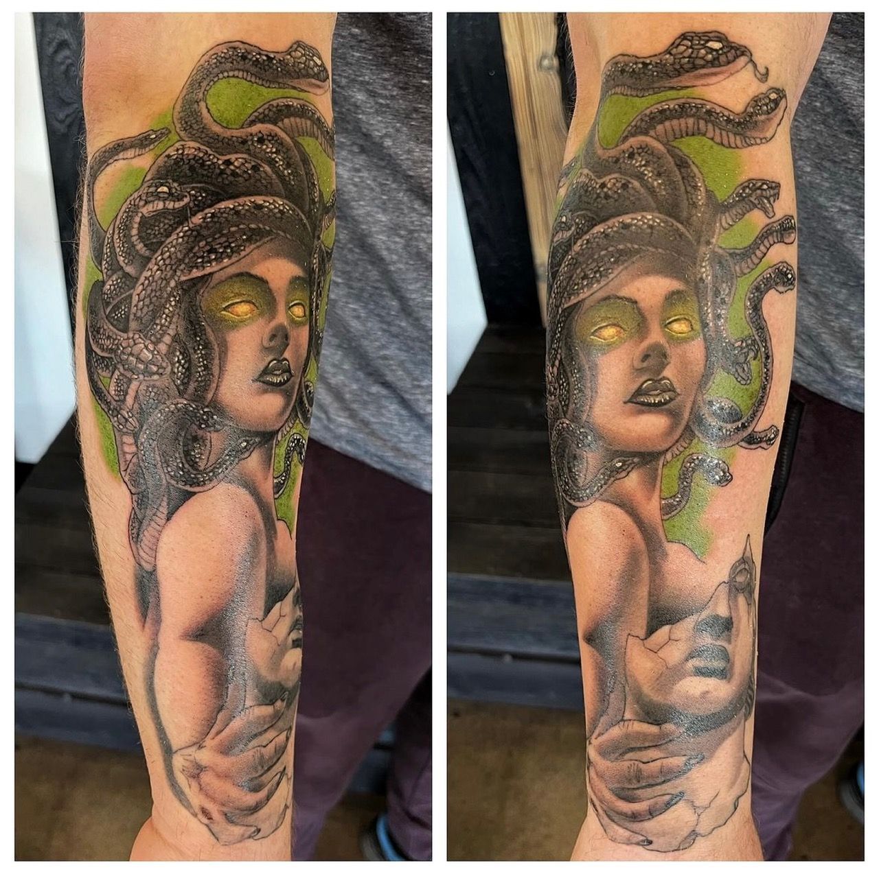 Medusa Tattoo by Chad Lavers at Crimson Empire Tattoo in Edmonton Alberta Canada