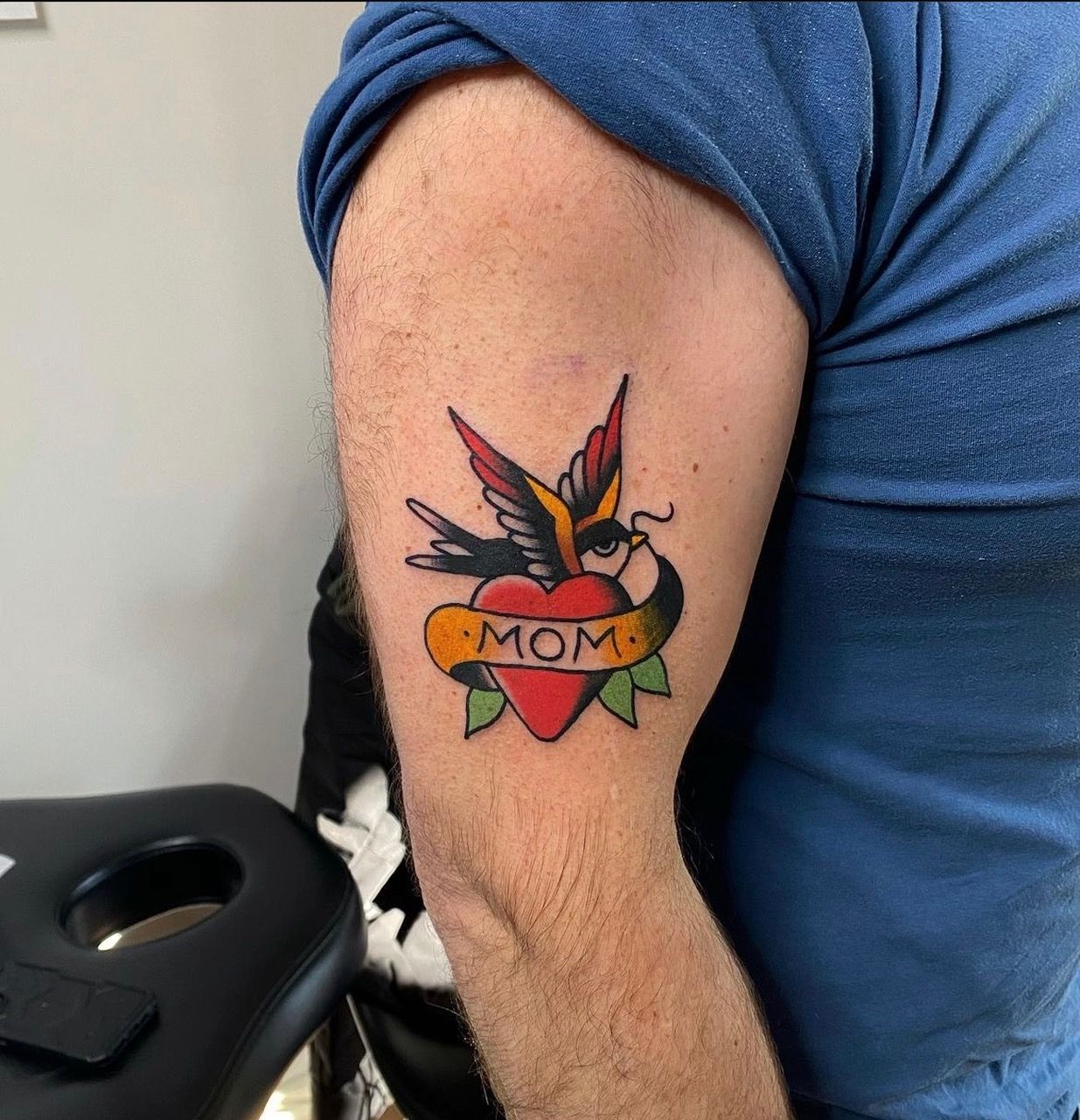 Sparrow Tattoo by JD Pezderic at Silver Ghost Tattoo in Edmonton Alberta Canada