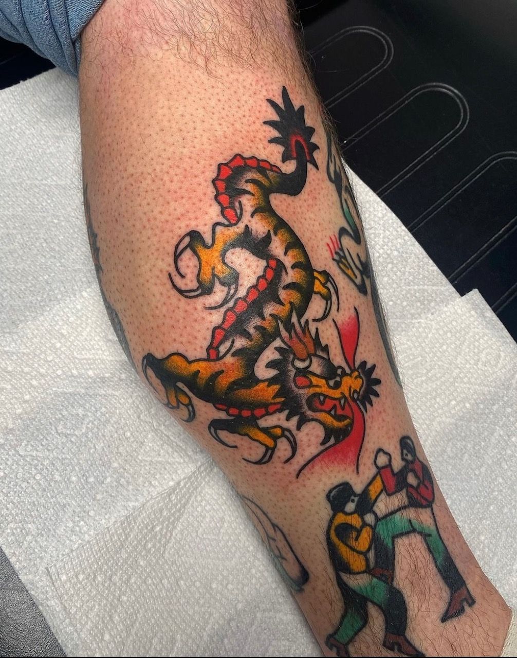 Dragon Tattoo by JD Pezderic at Silver Ghost Tattoo in Edmonton Alberta Canada