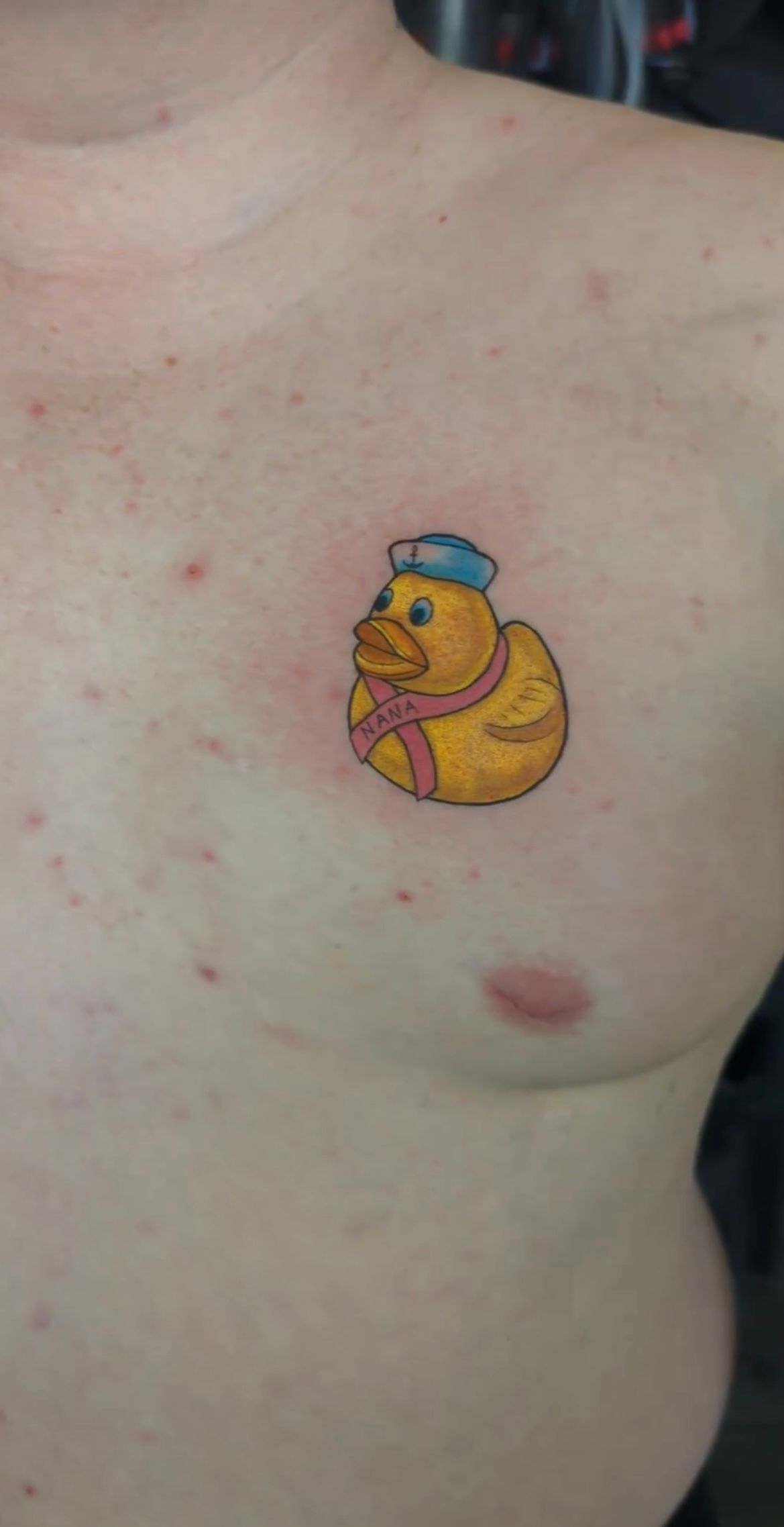 Rubber Ducky Tattoo by Samantha Hnatiw at Crimson Empire Tattoo in Edmonton Alberta Canada