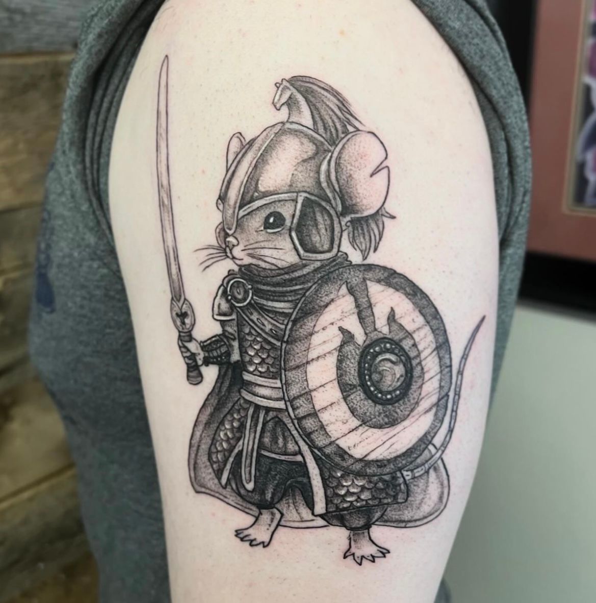 Rider of Rohan Tattoo by Vanessa Spezowka at Crimson Empire Tattoo in Edmonton Alberta Canada