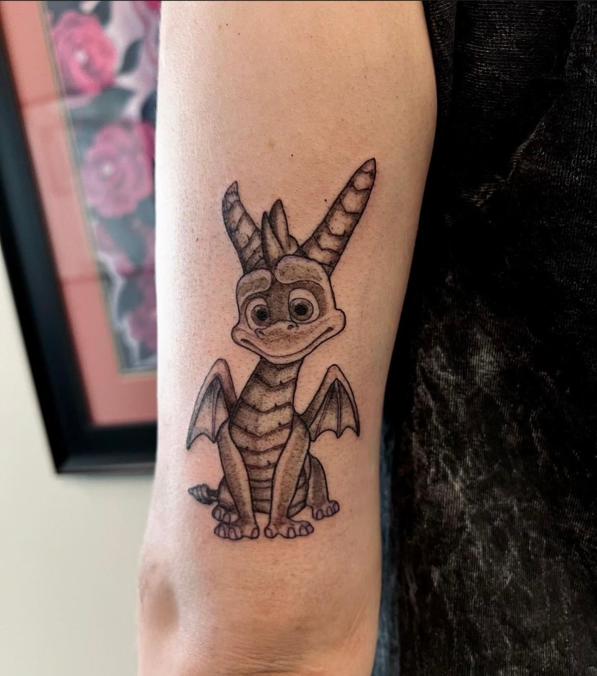Spyro Tattoo by Vinny Nguyen at Crimson Empire Tattoo in Edmonton Alberta Canada