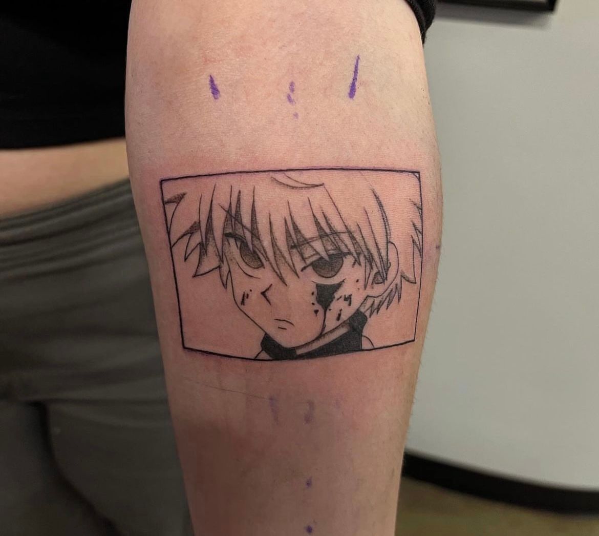 Killua Hunter x Hunter Tattoo by Vinny Nguyen at Crimson Empire Tattoo in Edmonton Alberta Canada