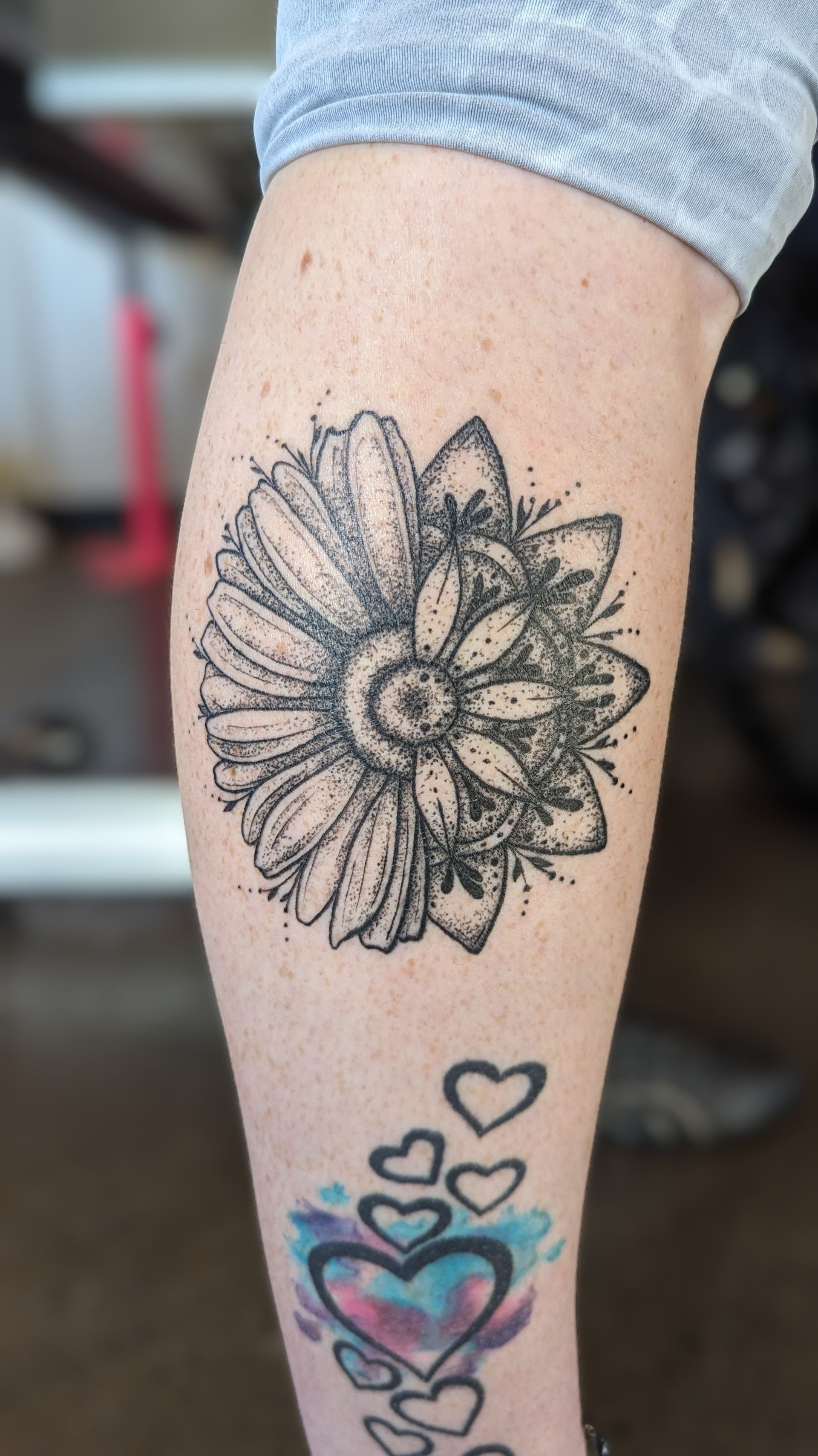 Floral Mandala Tattoo by Samantha Hnatiw at Crimson Empire Tattoo in Edmonton Alberta Canada