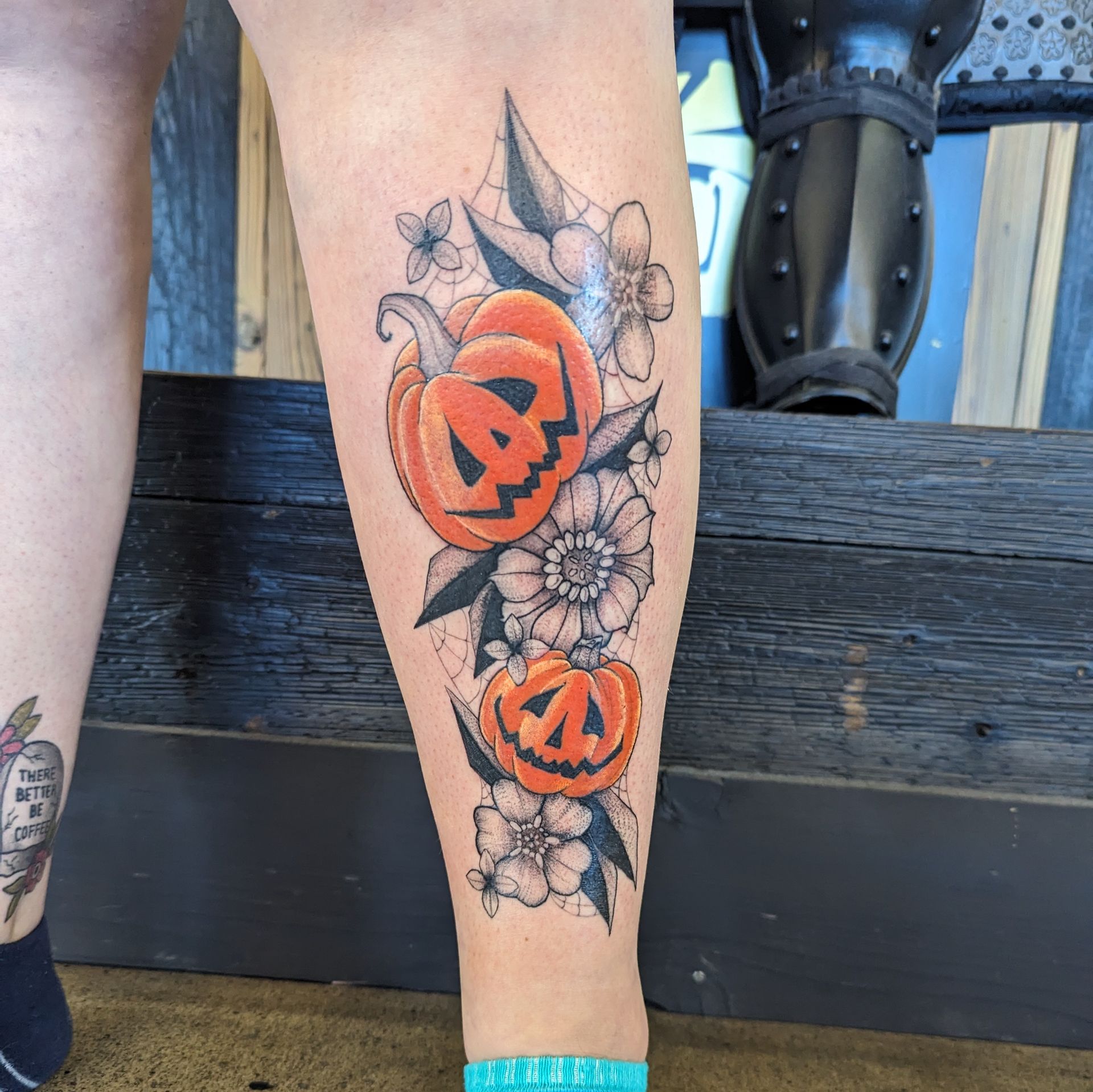 Halloween Tattoo by Samantha Hnatiw at Crimson Empire Tattoo in Edmonton Alberta Canada