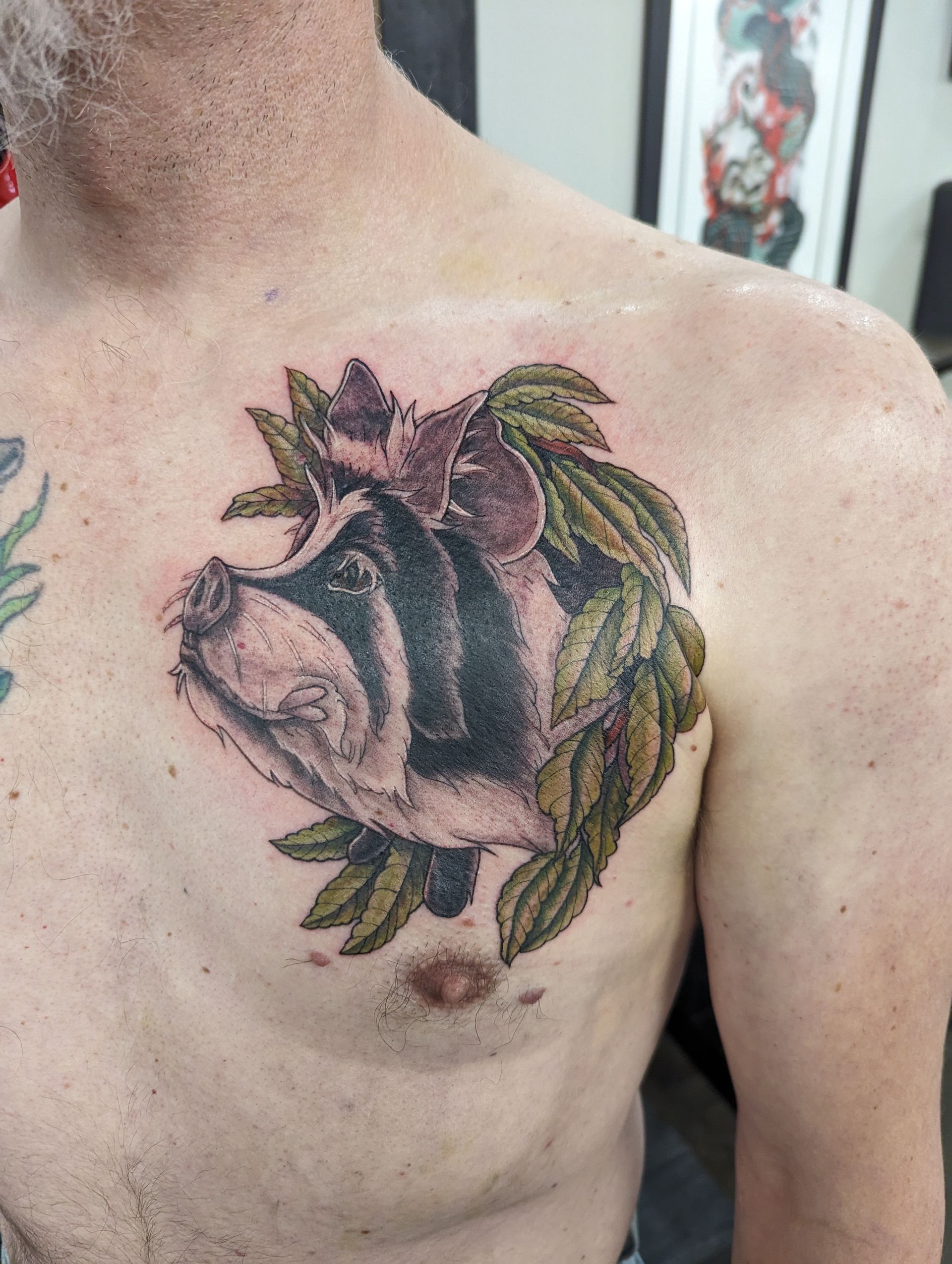Racoon Tattoo by Samantha Hnatiw at Crimson Empire Tattoo in Edmonton Alberta Canada