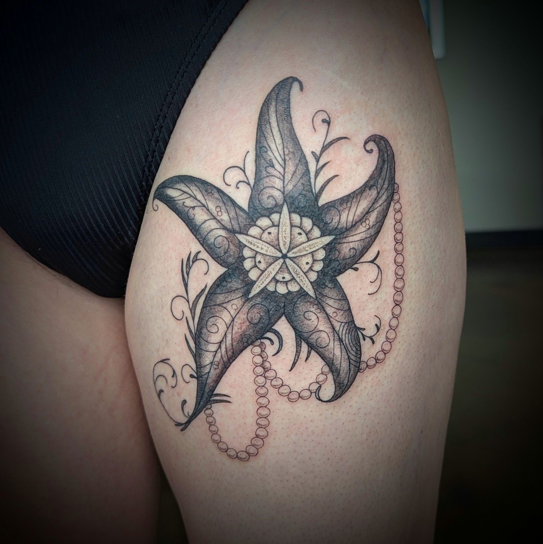 Starfish Tattoo by Samantha Hnatiw at Crimson Empire Tattoo in Edmonton Alberta Canada