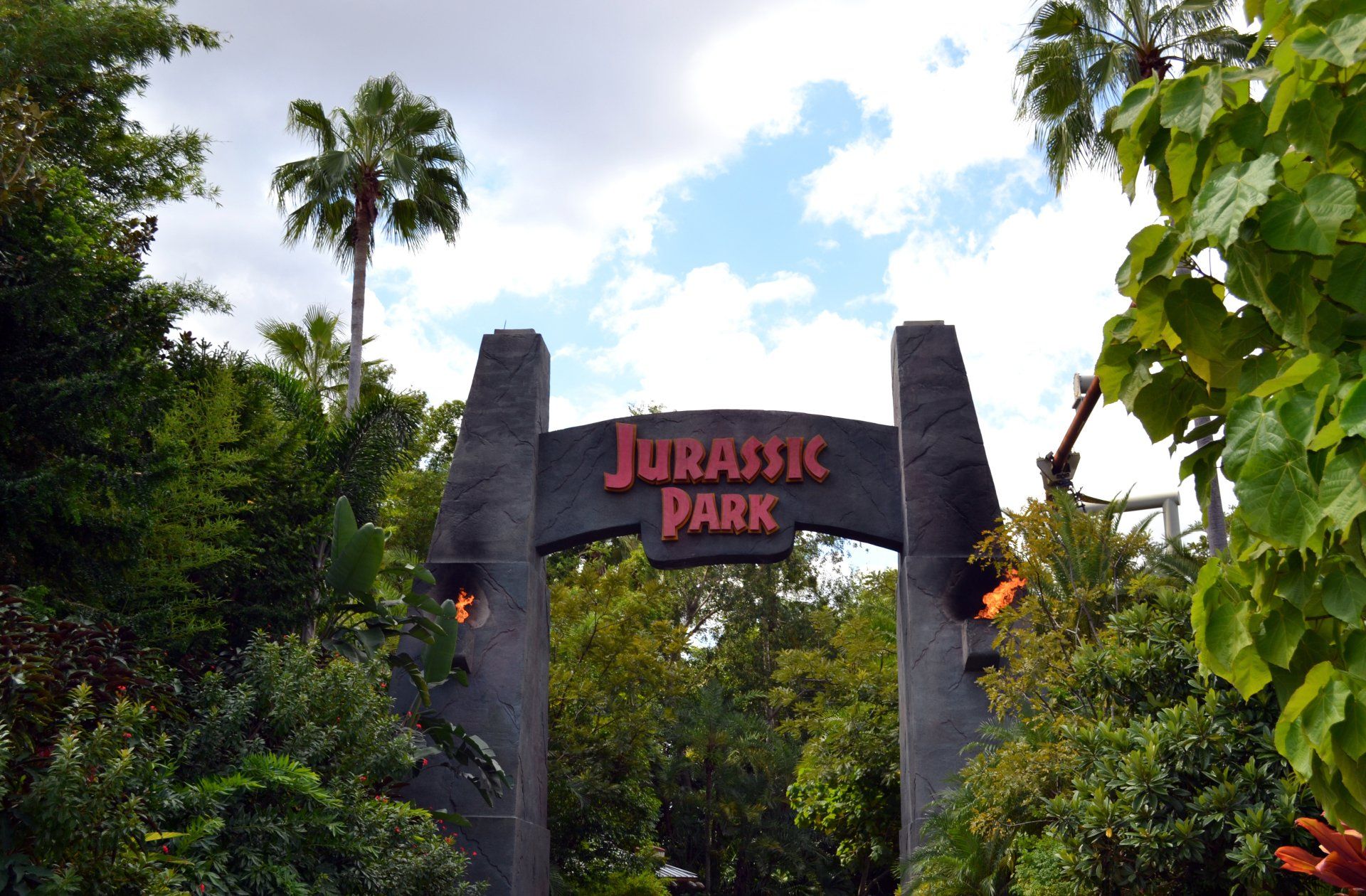 Jurassic Park sign. Florida is a great place to visit and invest.