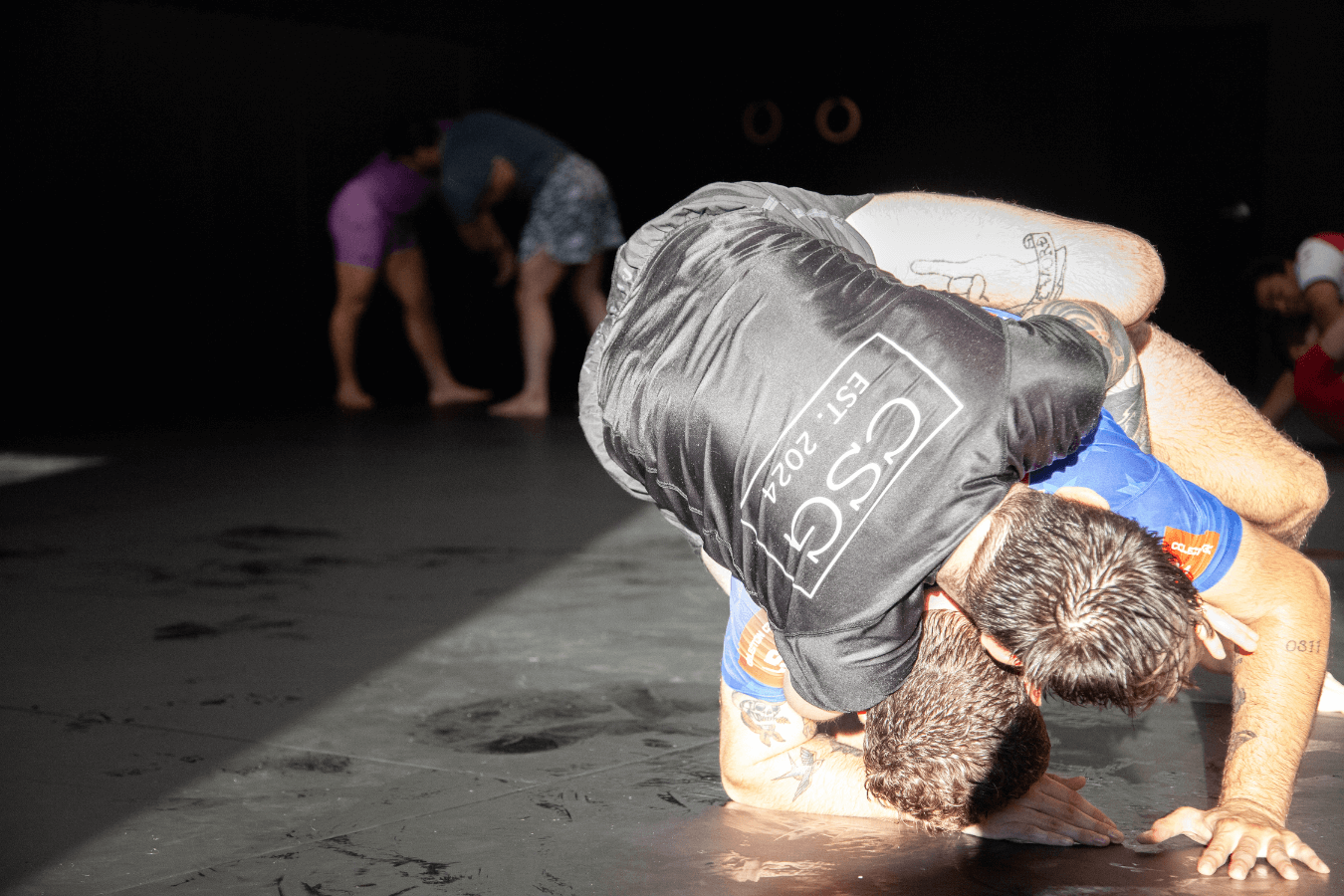 Live no-gi Grappling round at Connecticut Submission Grappling in Bridgeport, CT, building strength and calm focus.