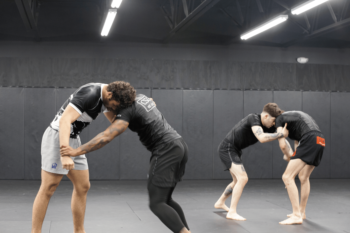 Adults training live no-gi grappling at Connecticut Submission Grappling in Bridgeport, CT to build real control.